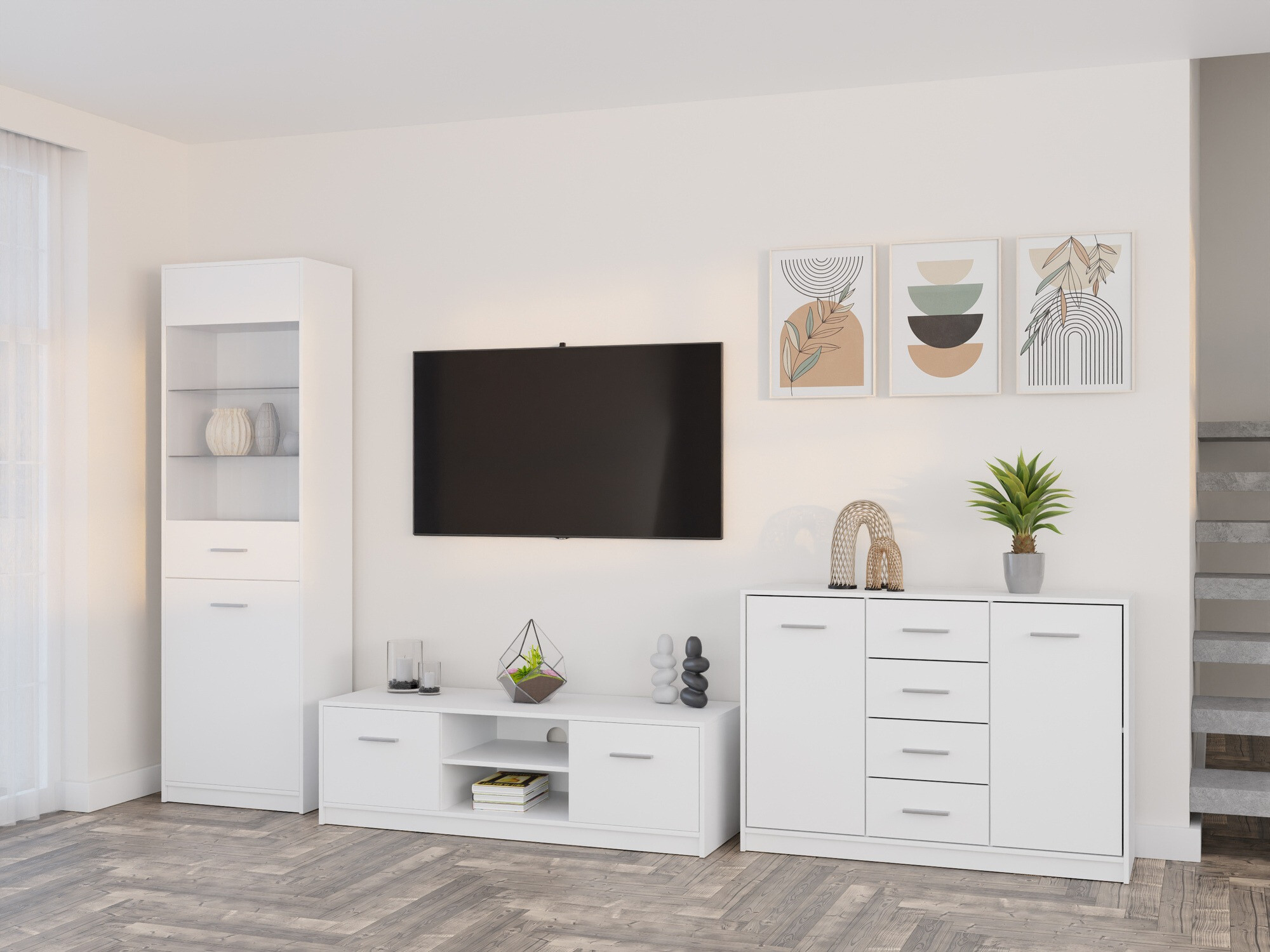 Stuemøbelsæt Novsore 162 (Hvid)