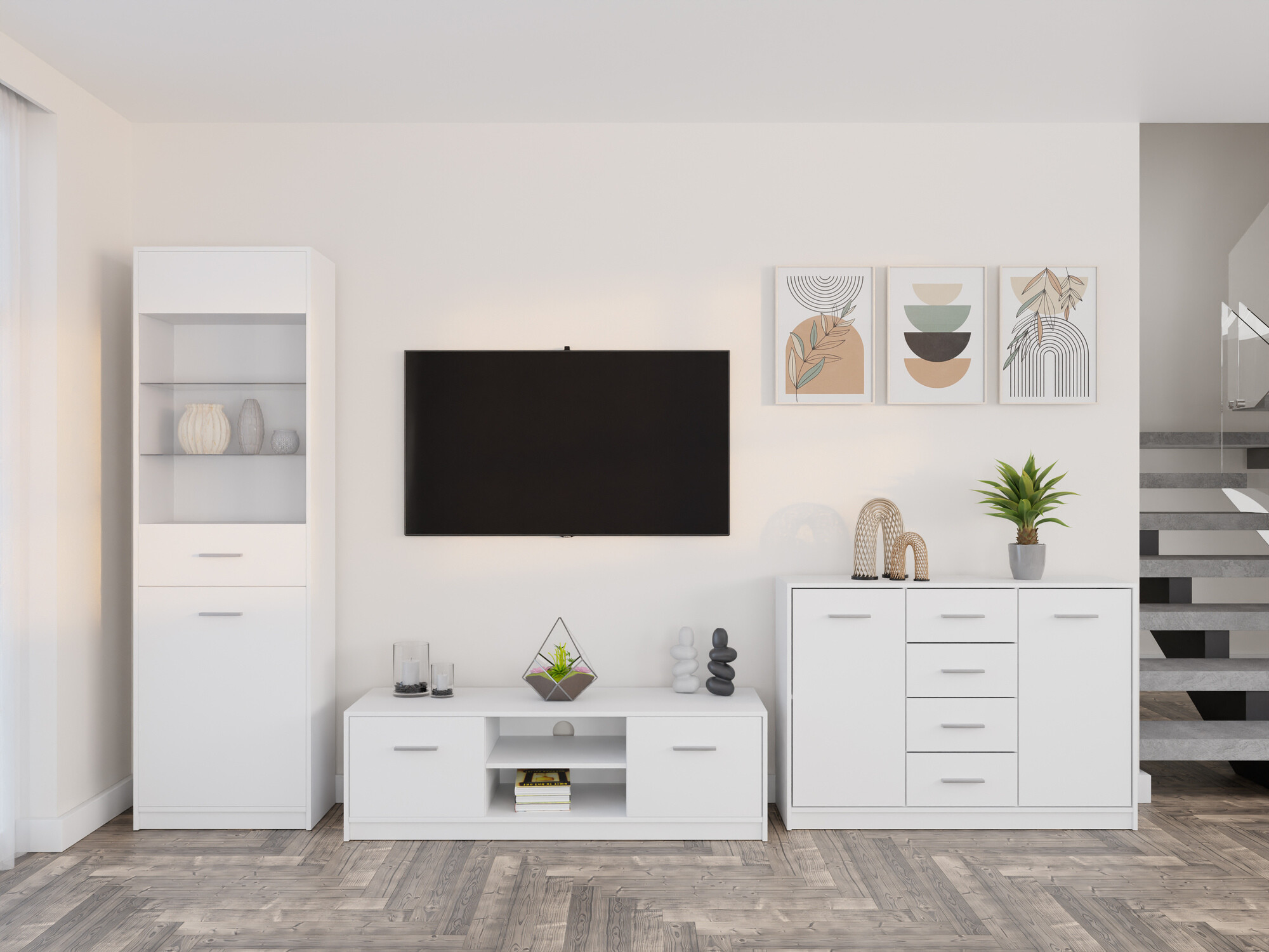 Stuemøbelsæt Novsore 162 (Hvid)