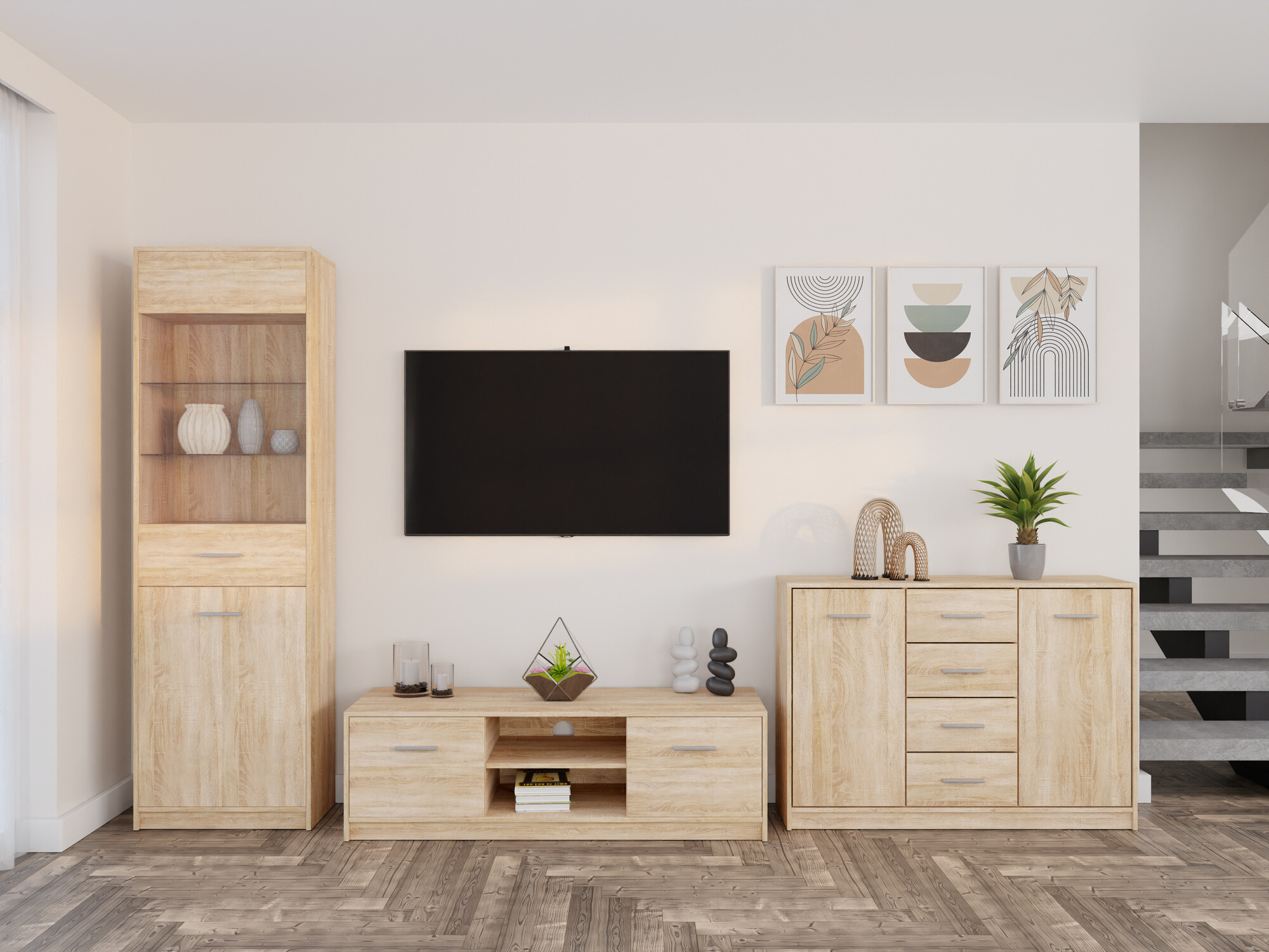 Stuemøbelsæt Novsore 162 (Sonoma eg)