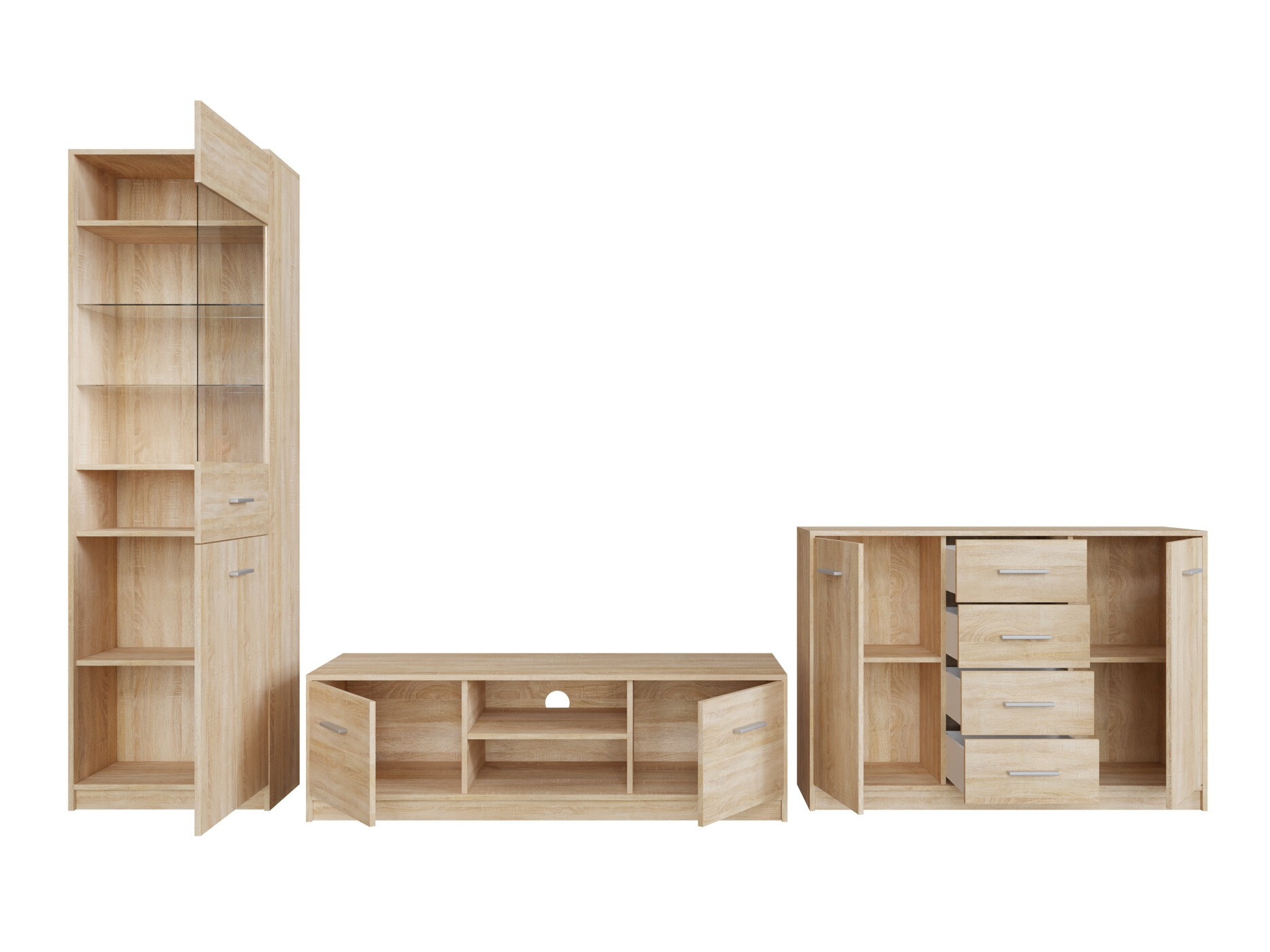 Stuemøbelsæt Novsore 162 (Sonoma eg)