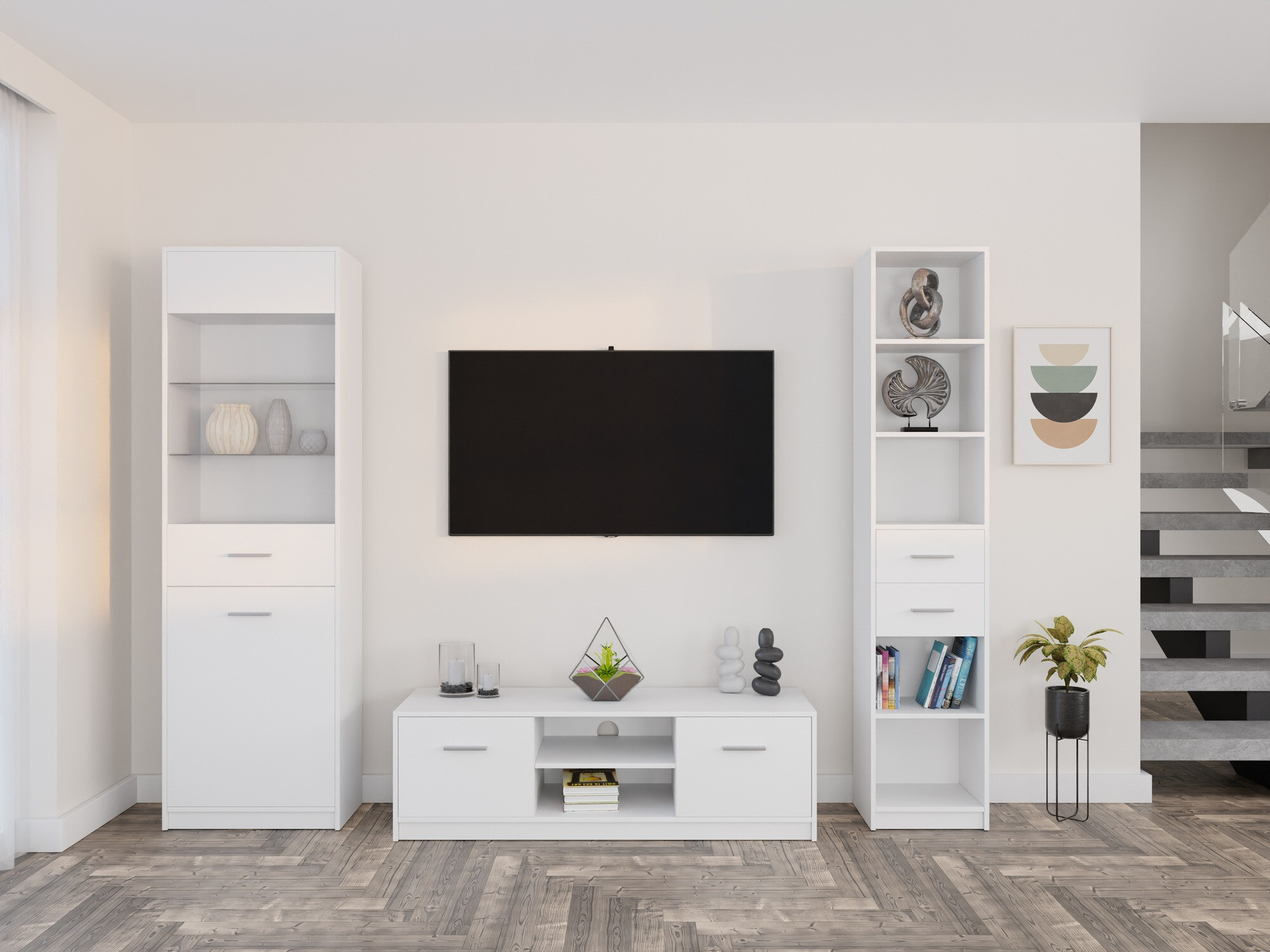 Stuemøbelsæt Novsore 163 (Hvid)