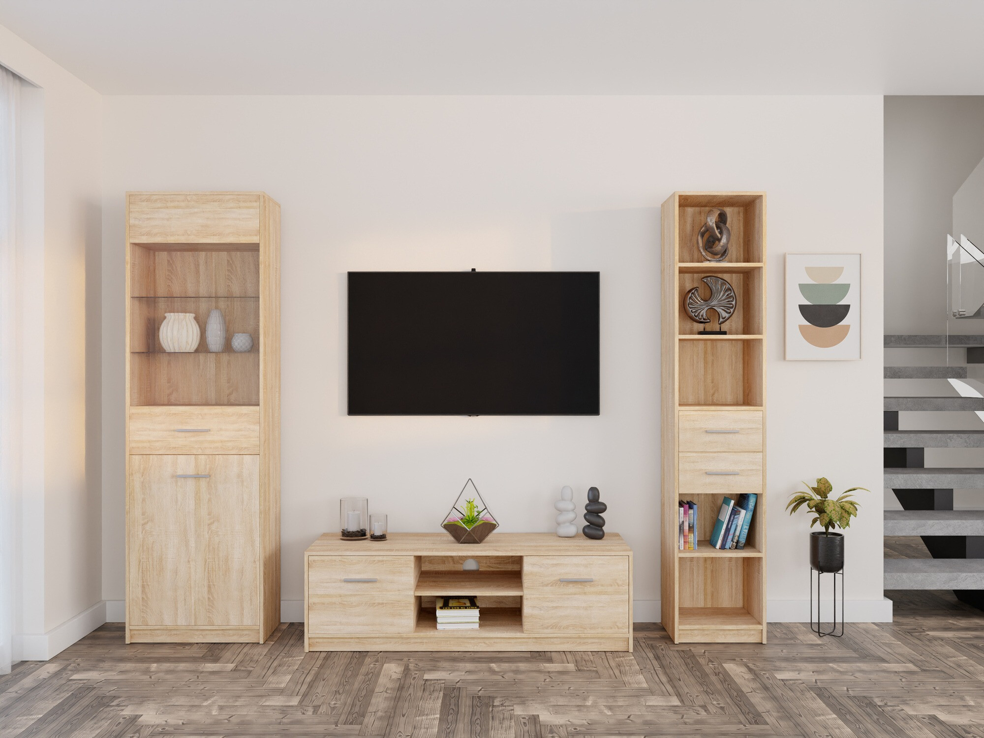 Stuemøbelsæt Novsore 163 (Sonoma eg)