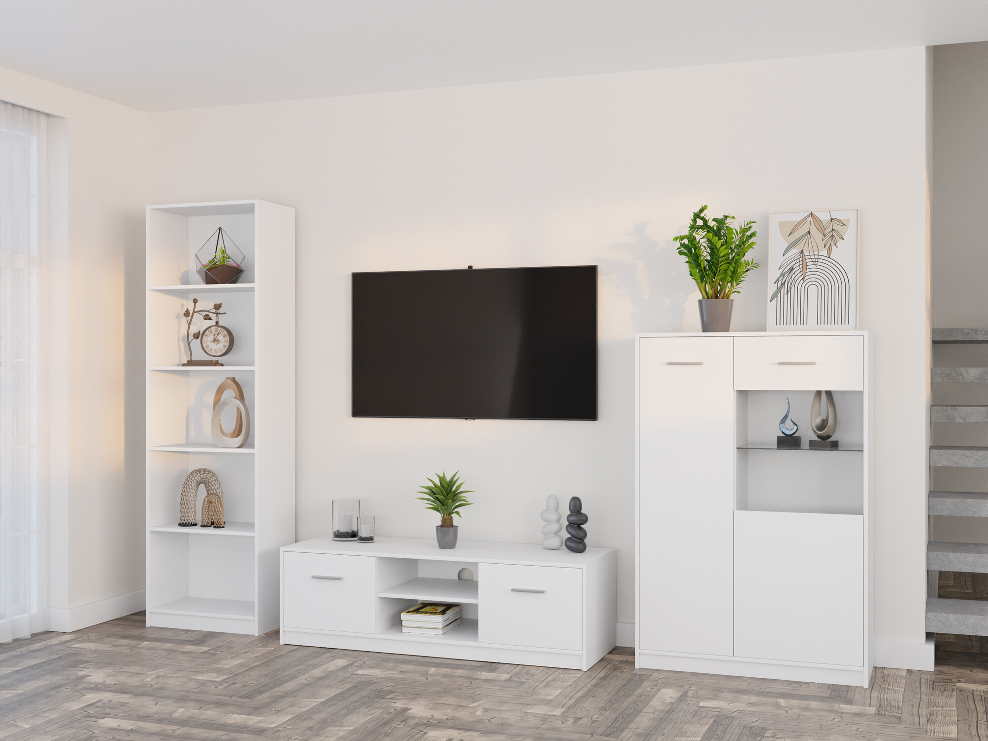 Stuemøbelsæt Novsore 164 (Hvid)