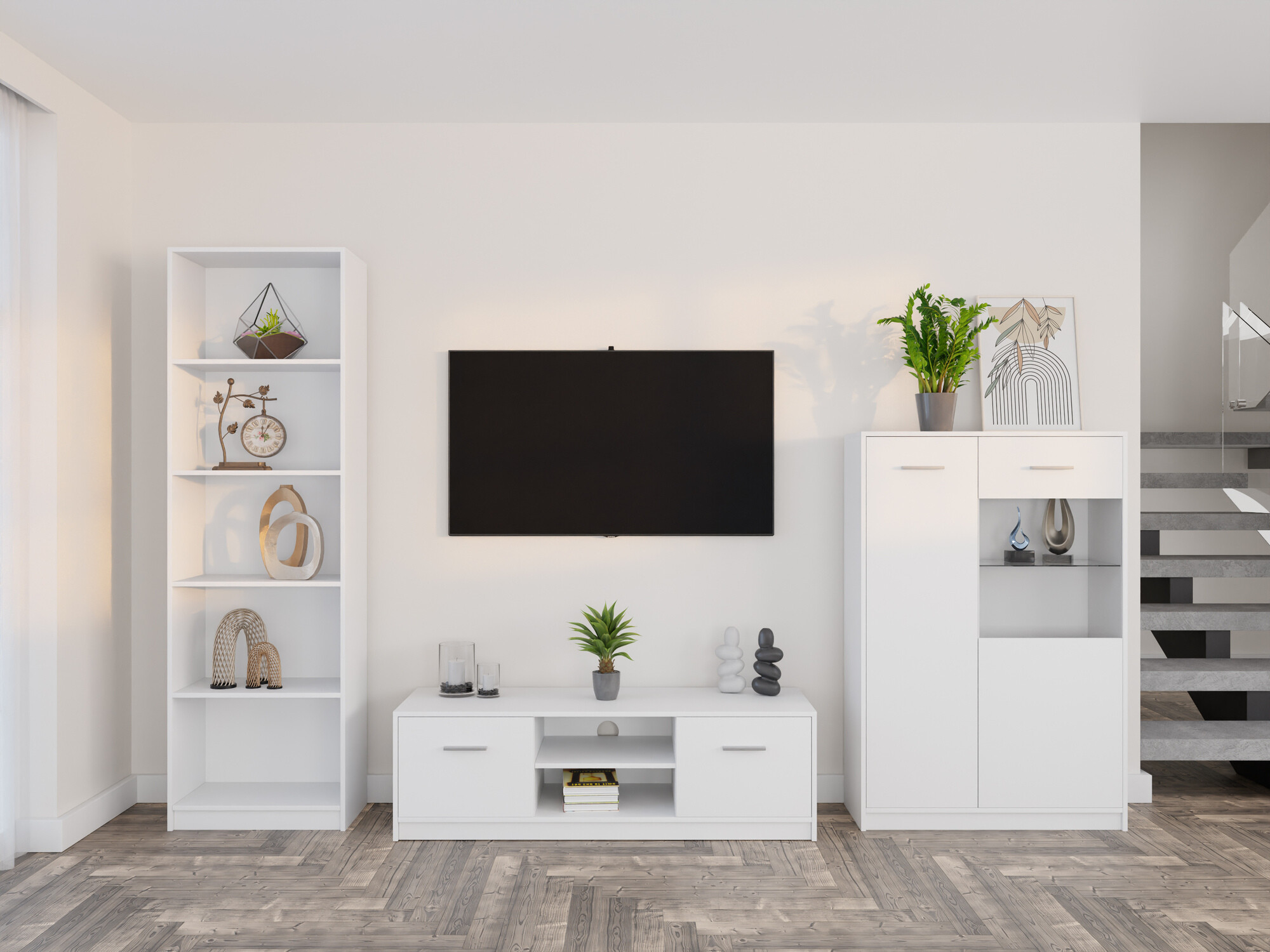 Stuemøbelsæt Novsore 164 (Hvid)