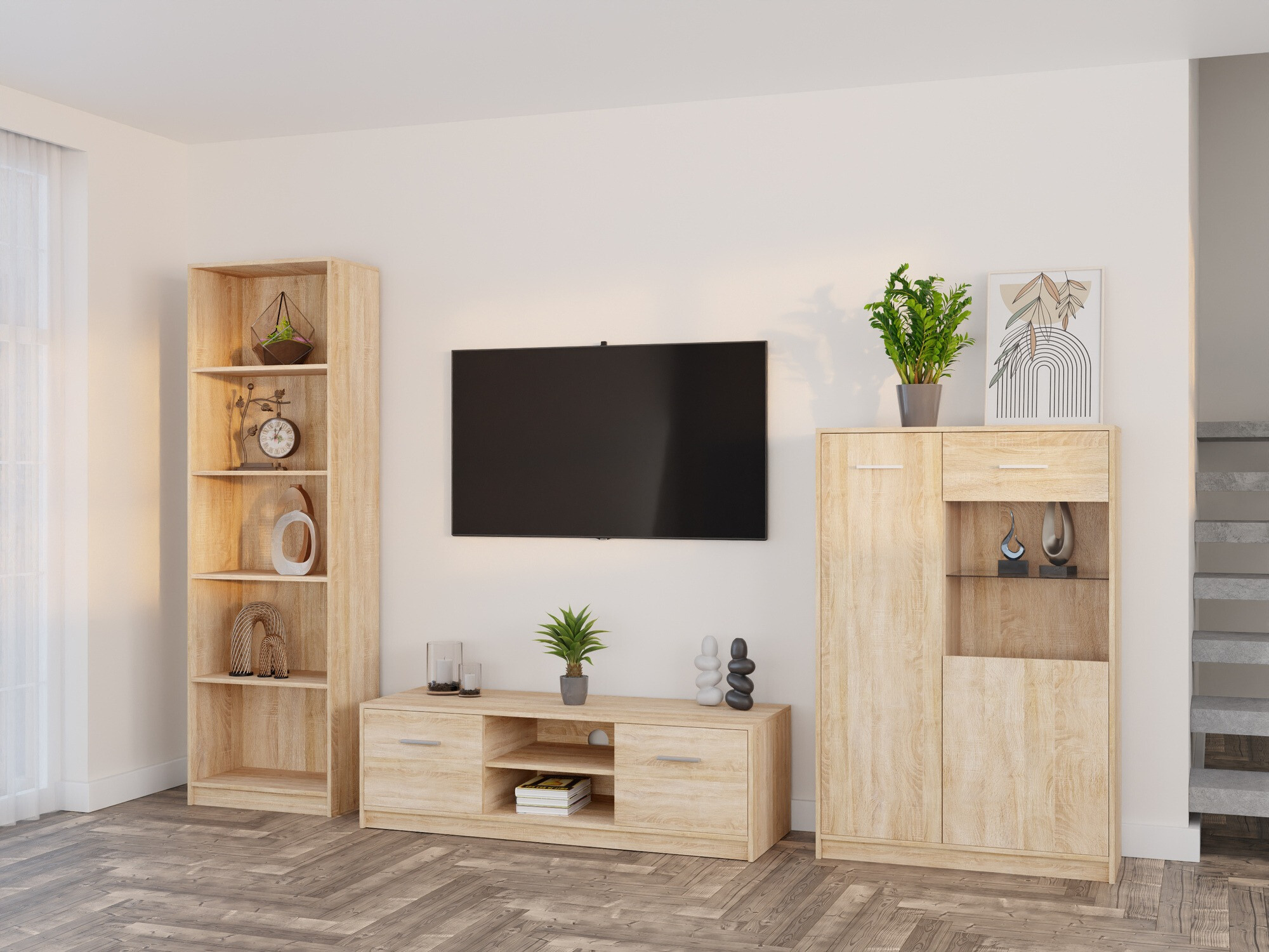 Stuemøbelsæt Novsore 164 (Sonoma eg)