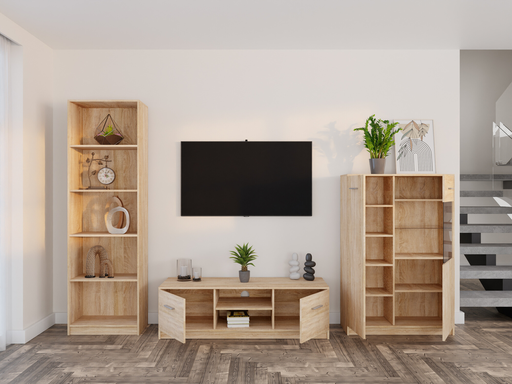 Stuemøbelsæt Novsore 164 (Sonoma eg)