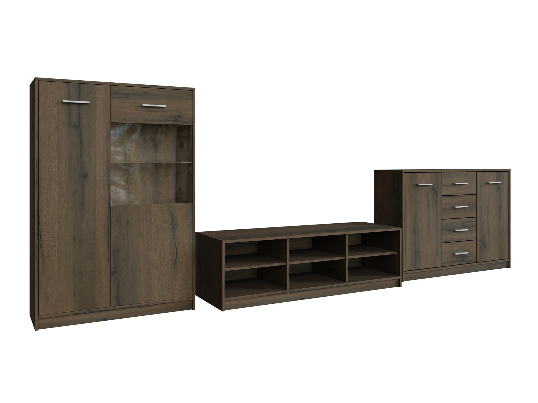 Stuemøblersæt Novsore 165 (Mørk eg)