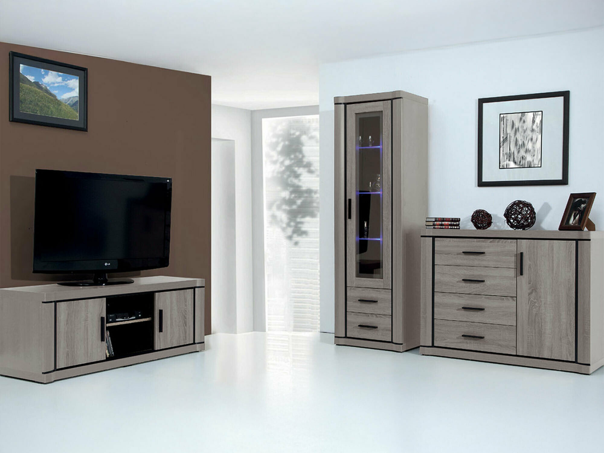 Stuemøbelsæt Lorelie 122 (Trøffel egetræ)