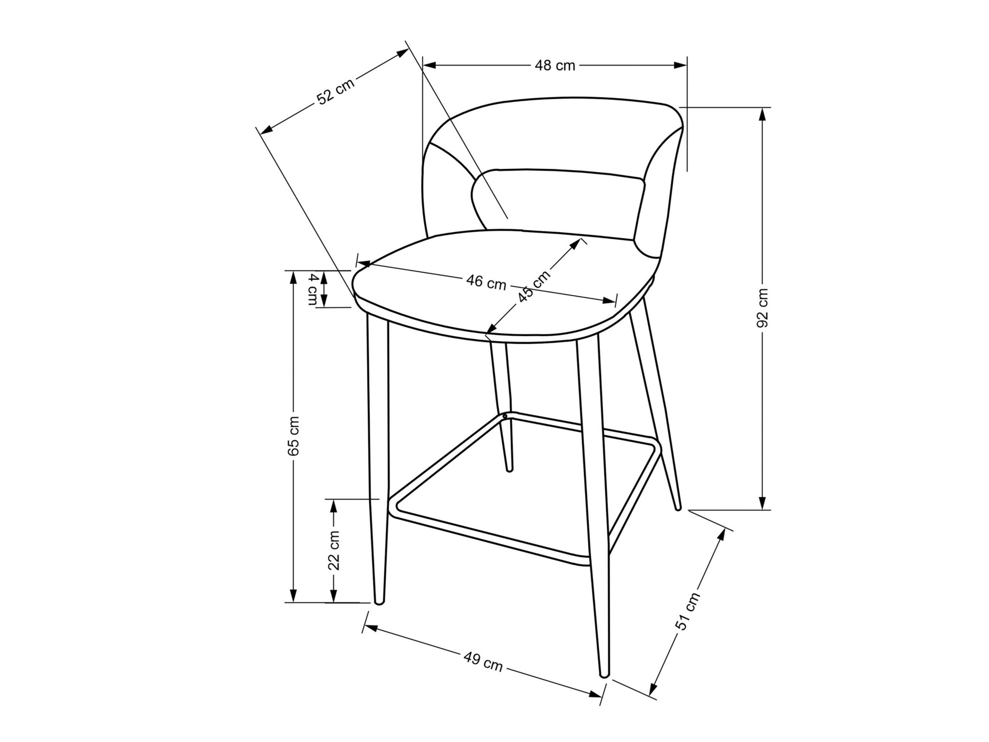 Counterstol Houston 1932 (Beige)