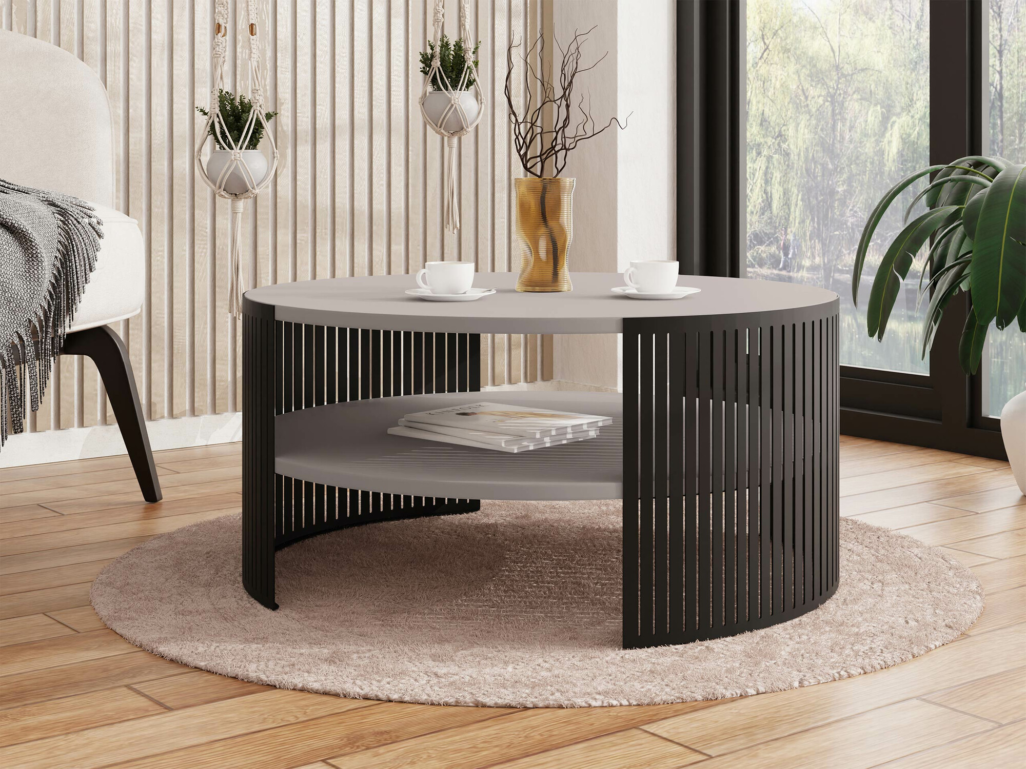 Sofabord Sordore 102 (Sort + Kashmir)