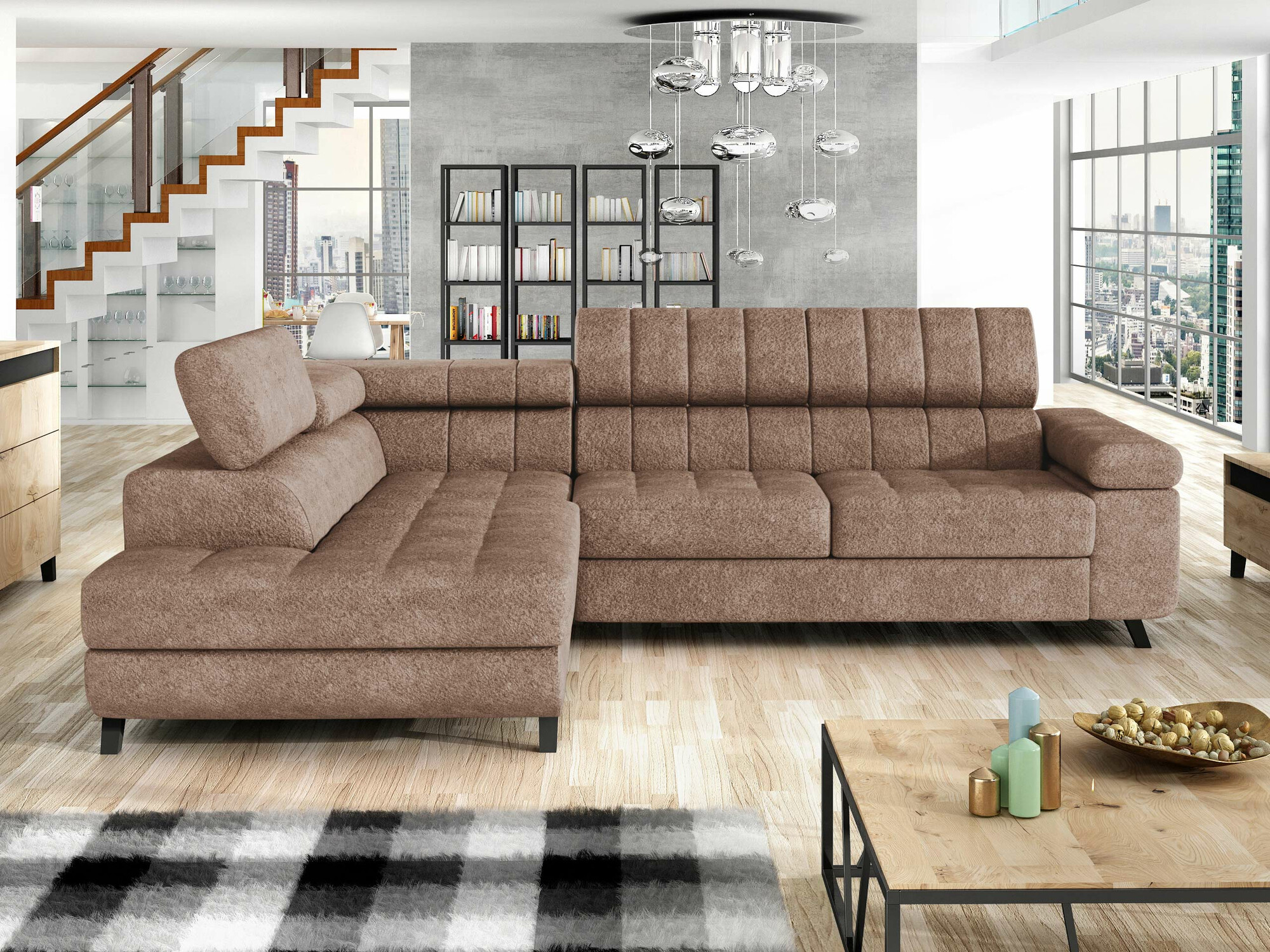 Hjørnesofa Comfivo Agnus (Coral 45)