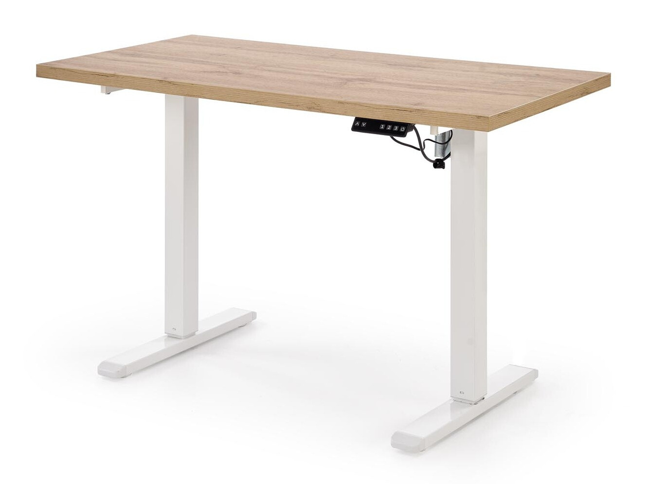 Højdejusterbart arbejdsbord Houston 1942 (Artisan eg + Hvid)
