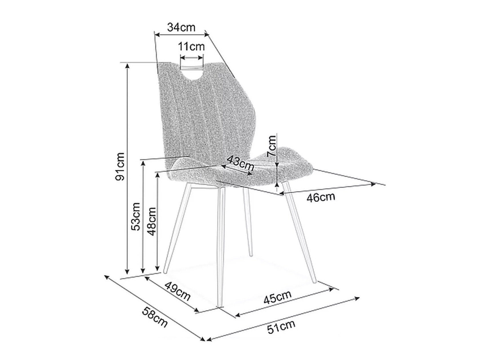 Stol Detroit 716 (Grøn)