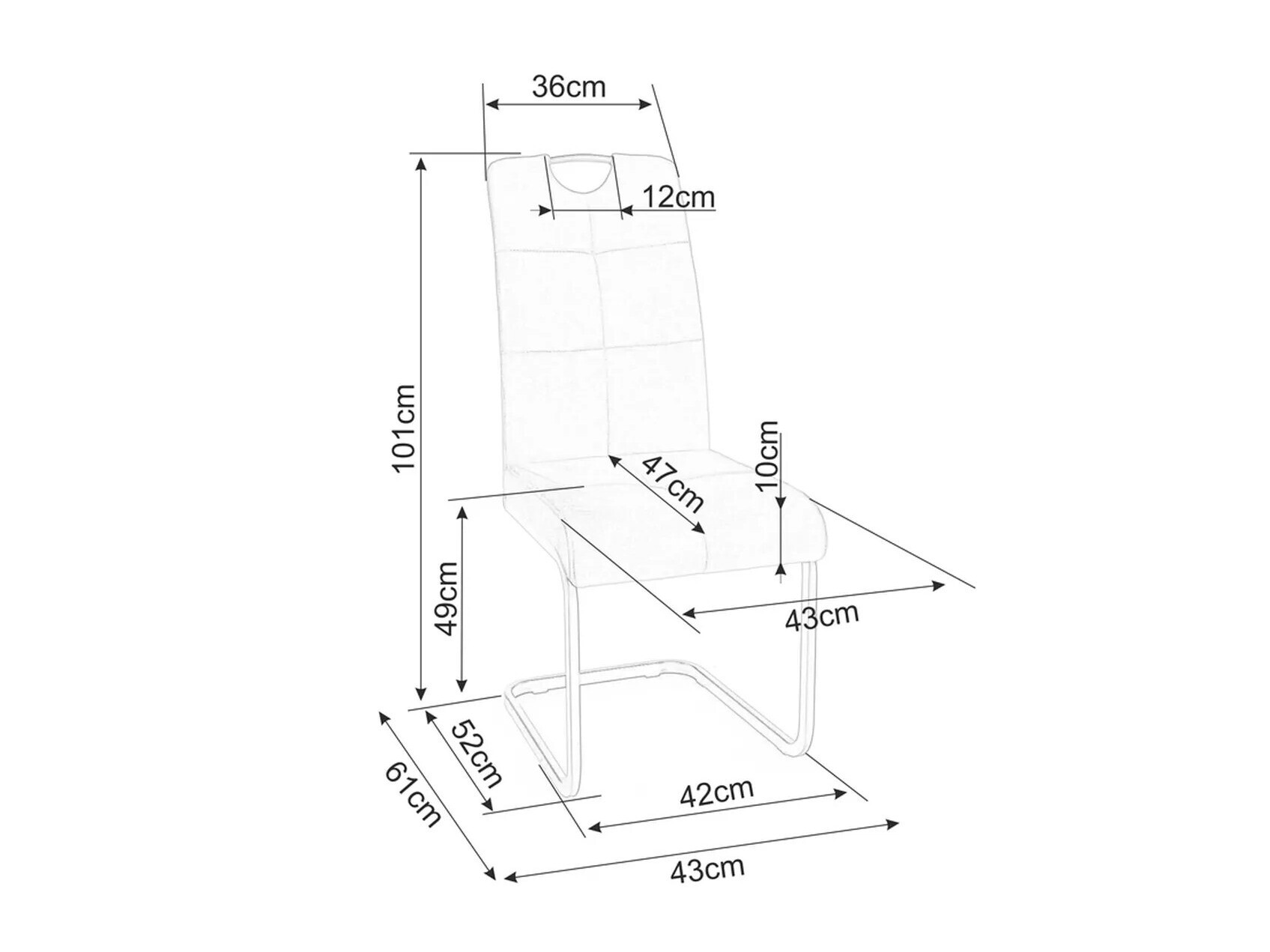 Stol Detroit 724 (Beige)