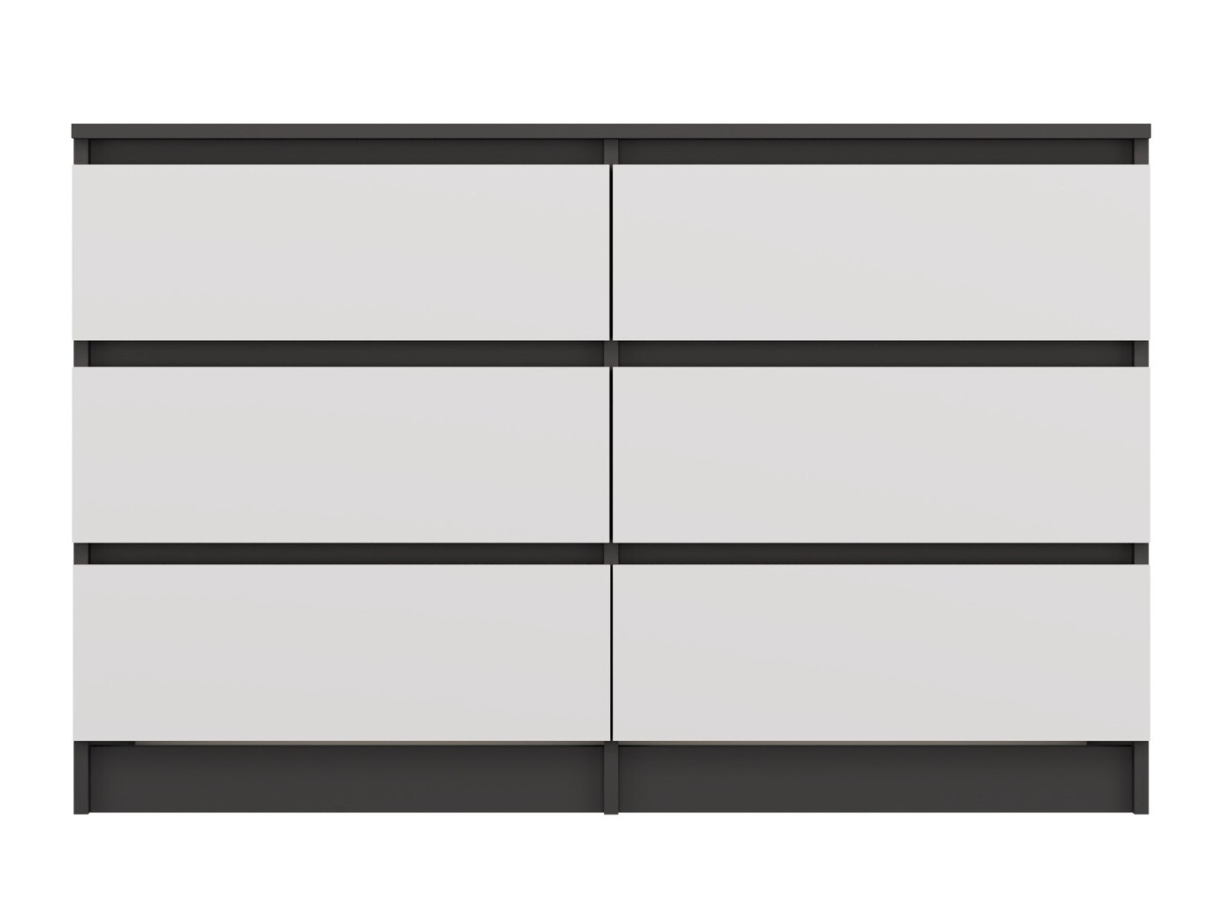 Kommode Elbvelu 103 (Antracit + Hvid)