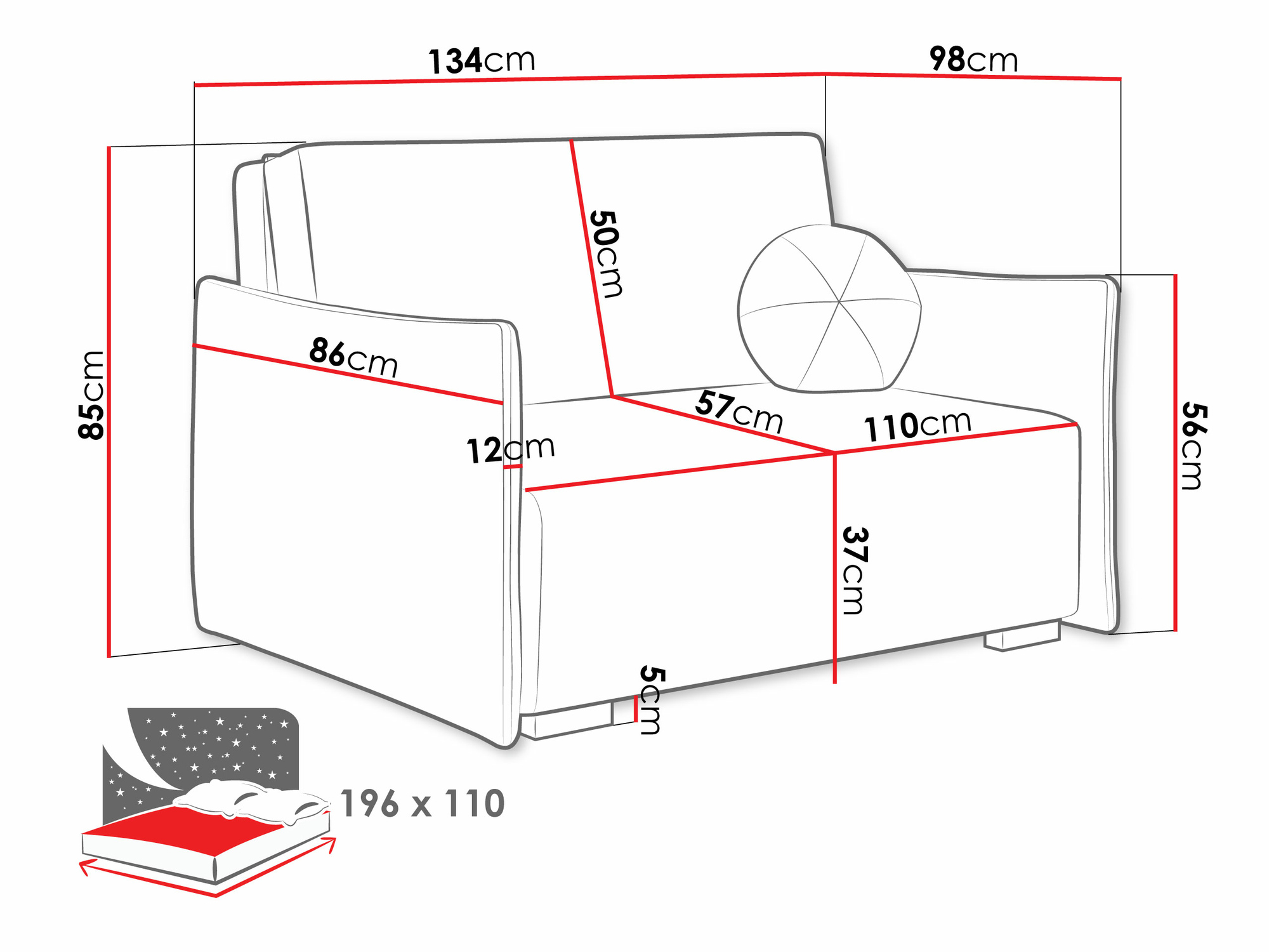Sovesofa Velven II (Soul 8)