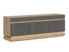 TV-bord Teselbu 100 (Grå + Torro-eg)