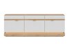 TV-bord Teselbu 100 (Hvid + Torro-eg)