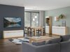 TV-bord Teselbu 100 (Hvid + Torro-eg)