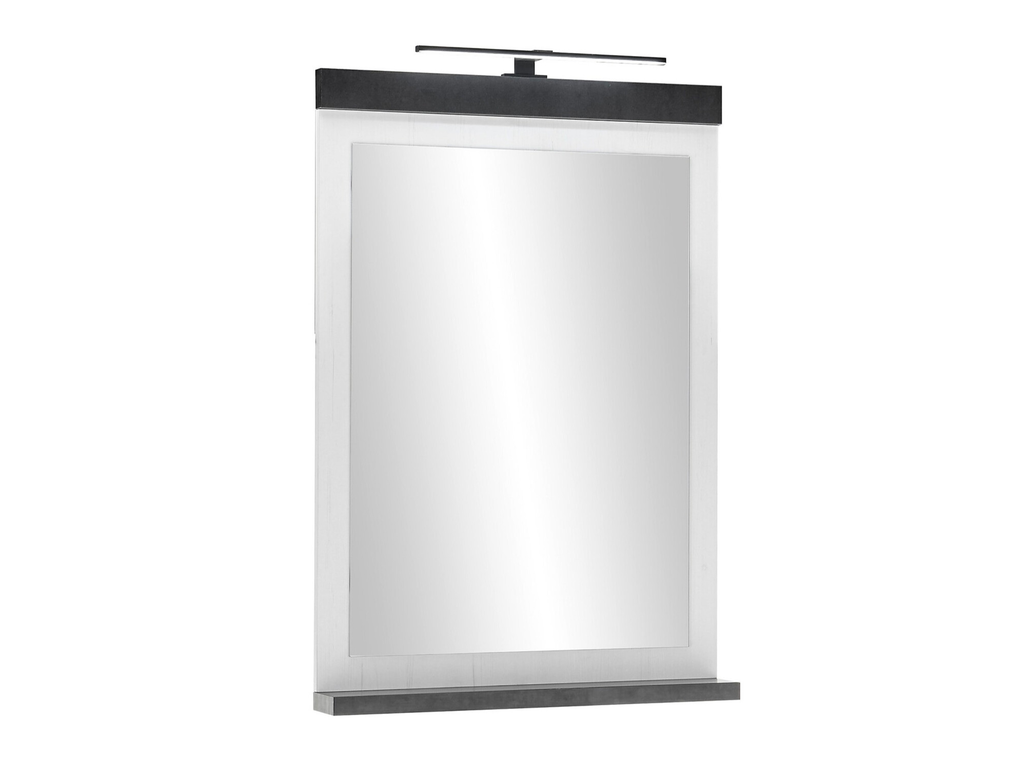 Badeværelse spejl Cirtale 135 (Bleget fyrretræ + Antracit)