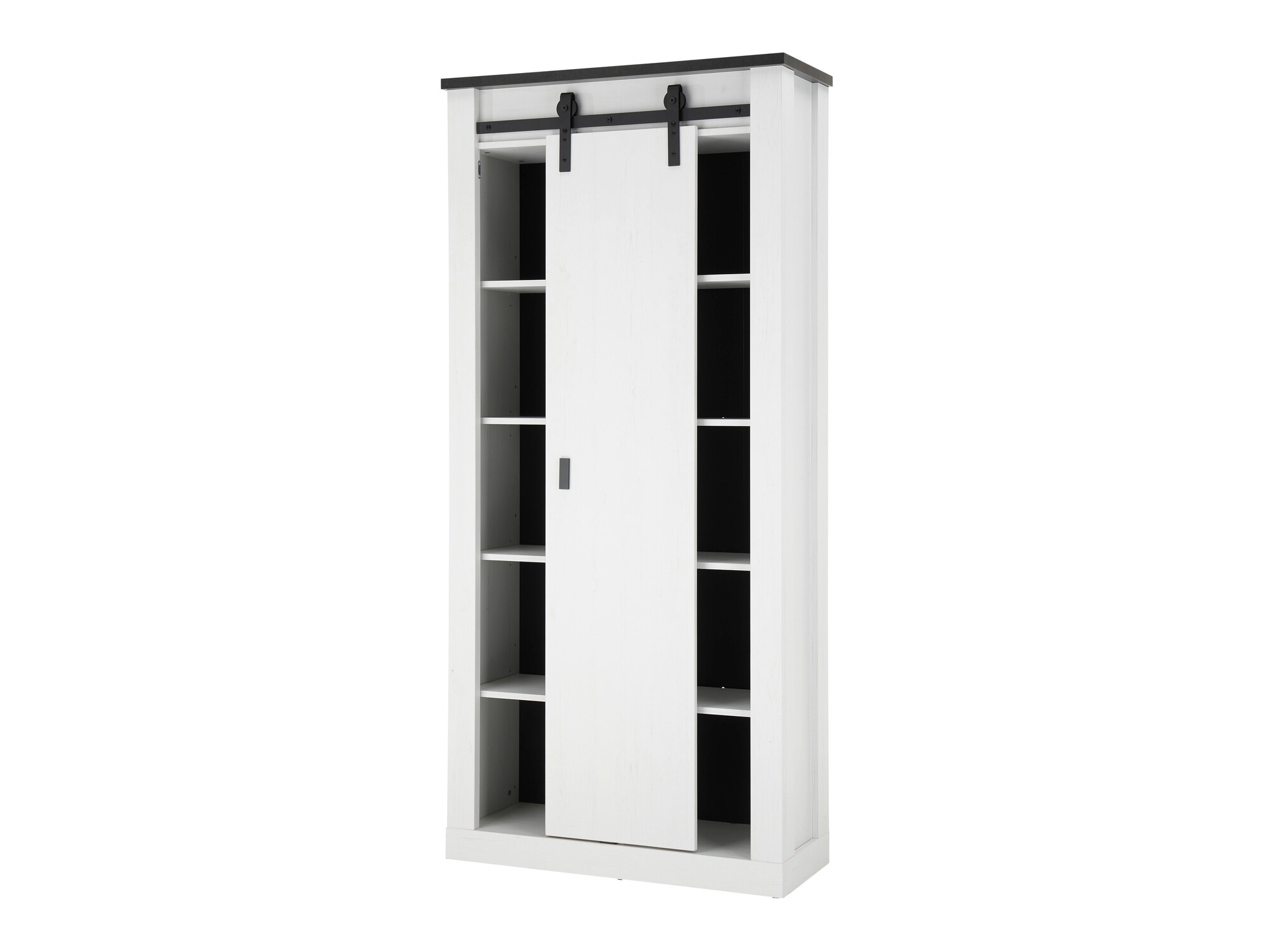 Badeværelsessæt Cirtale 140 (Bleget fyrretræ + Antracit)