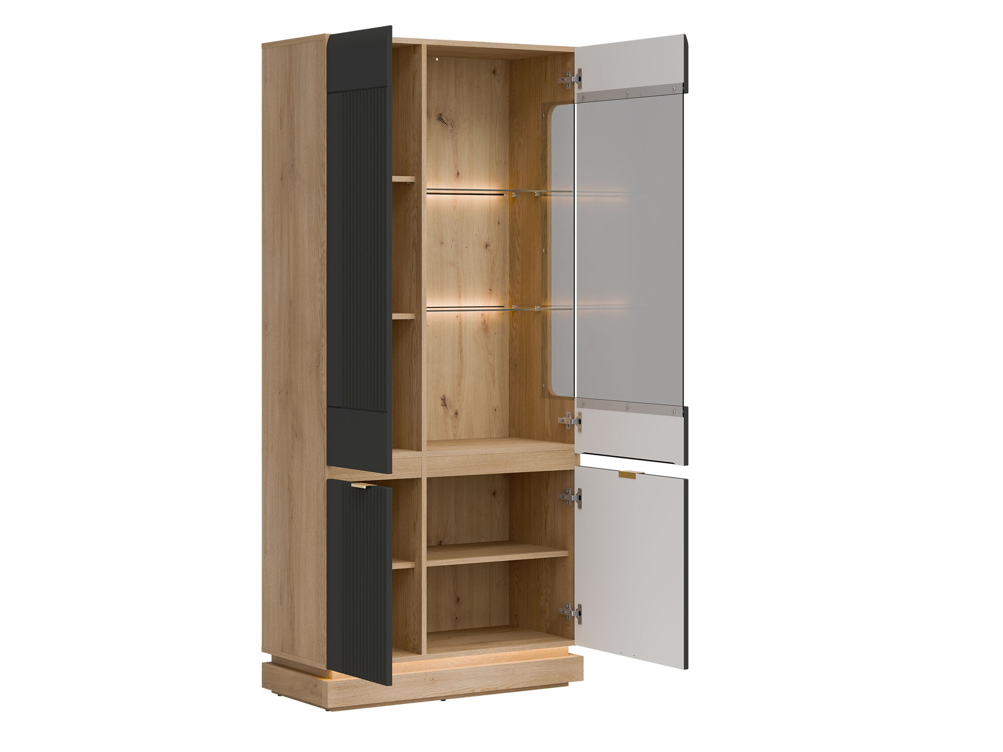 Reol Teselbu 111 (Antracit + Egetræ)