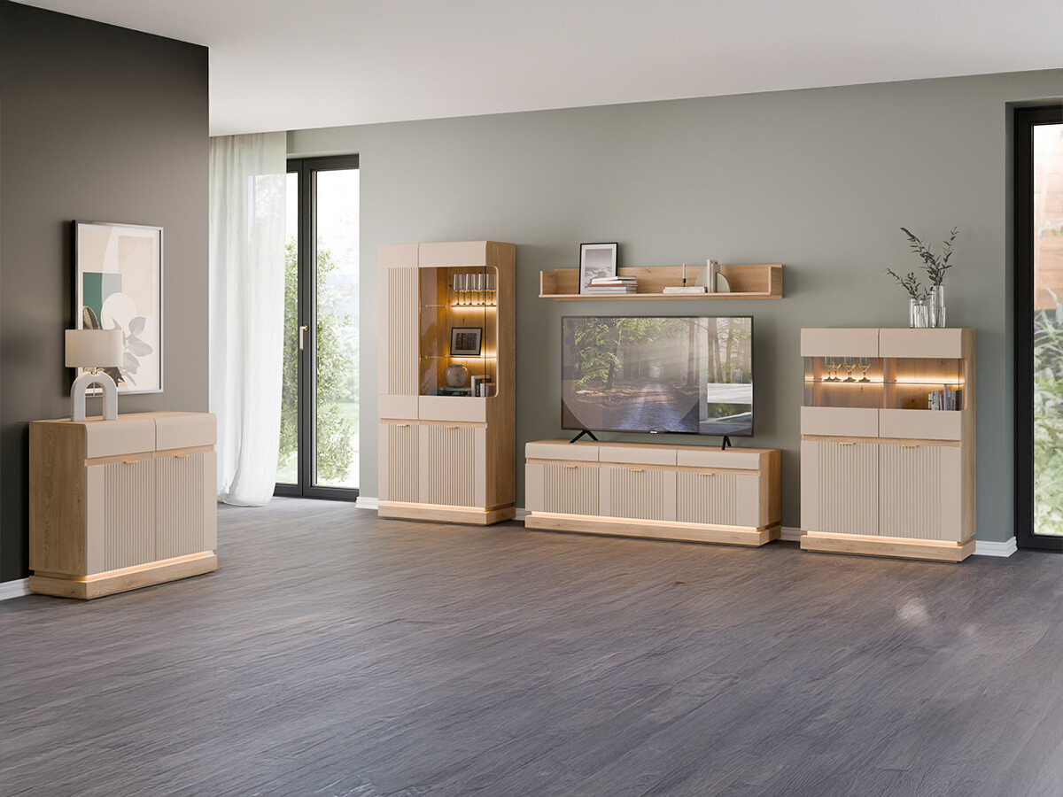 Stuemøbelsæt Teselbu 116 (Kashmir + Egetræ)