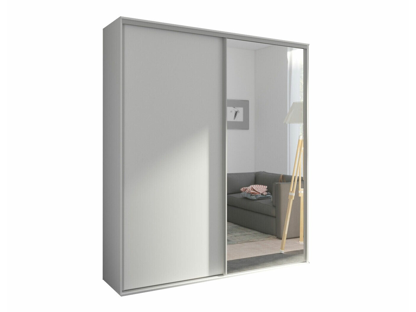 Garderobeskab Murrieta 180 (Hvid)