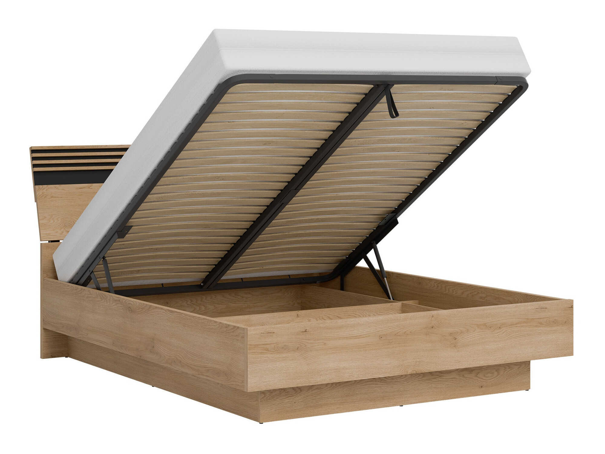 Soveværelsessæt Teselbu 117 (Hvid + Egetræ)