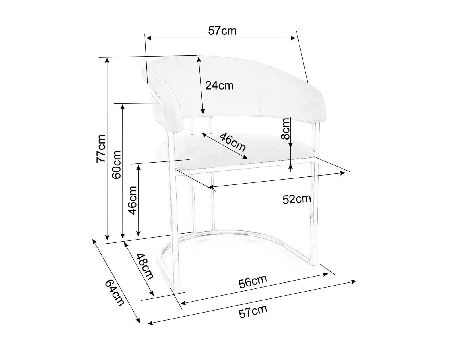 Stol Detroit 740 (Beige)