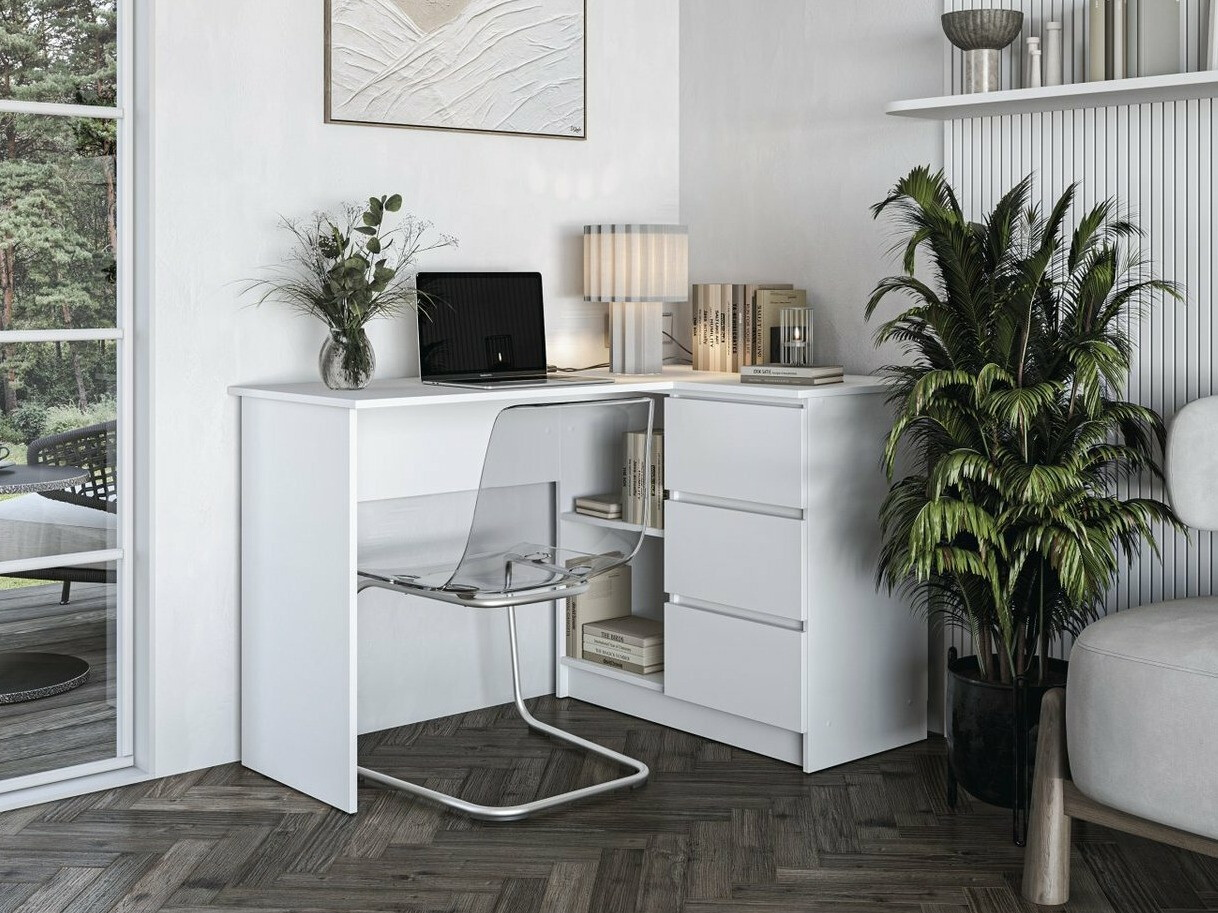 Hjørneskrivebord Houston 1950 (Hvid)