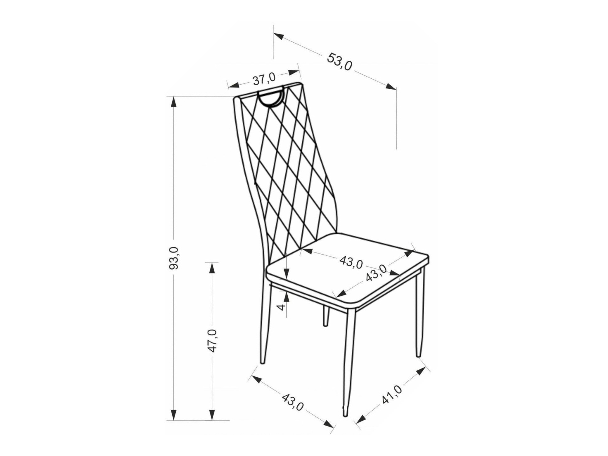Stol Houston 1952 (Grå)