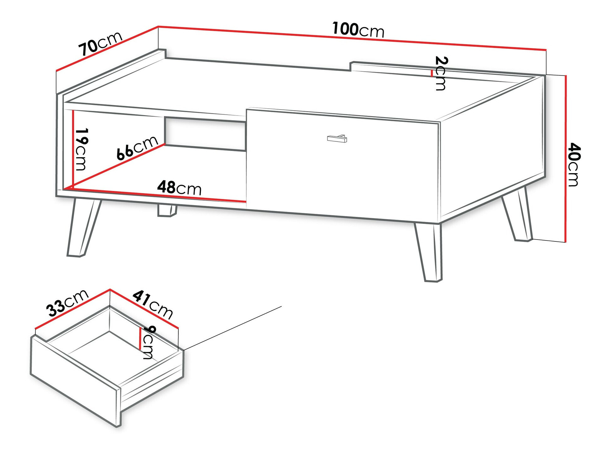 Sofabord Comfivo Hedera