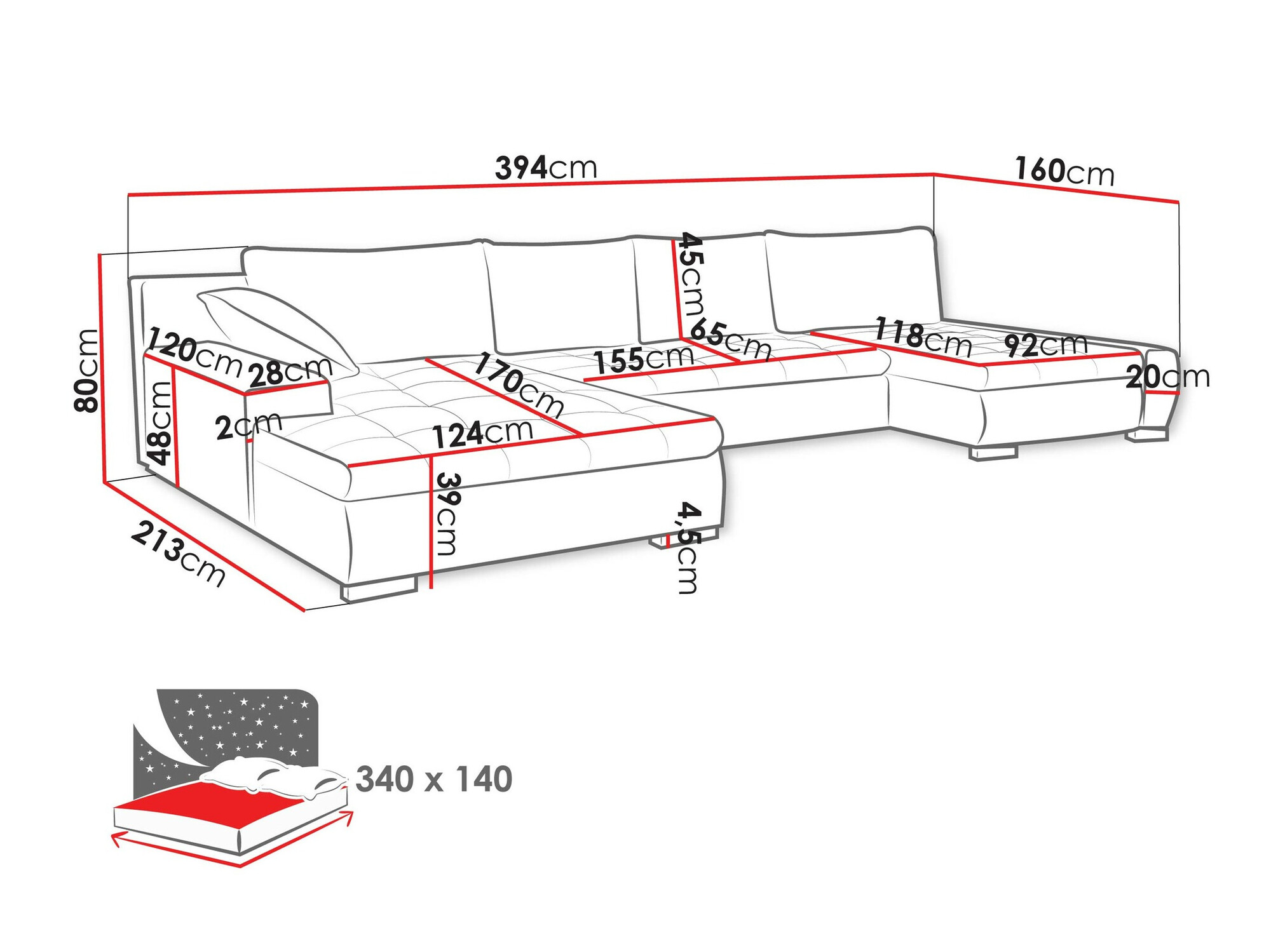 Hjørnesofa Comfivo 106 (Clara 215.03)