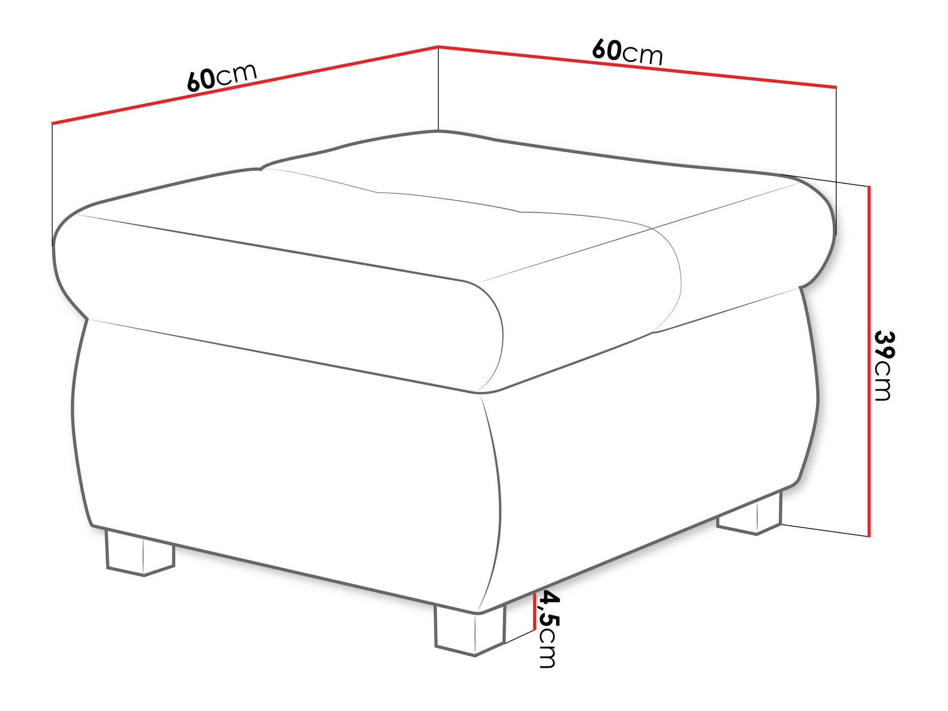 Puf Comfivo 122 (Coral 45)