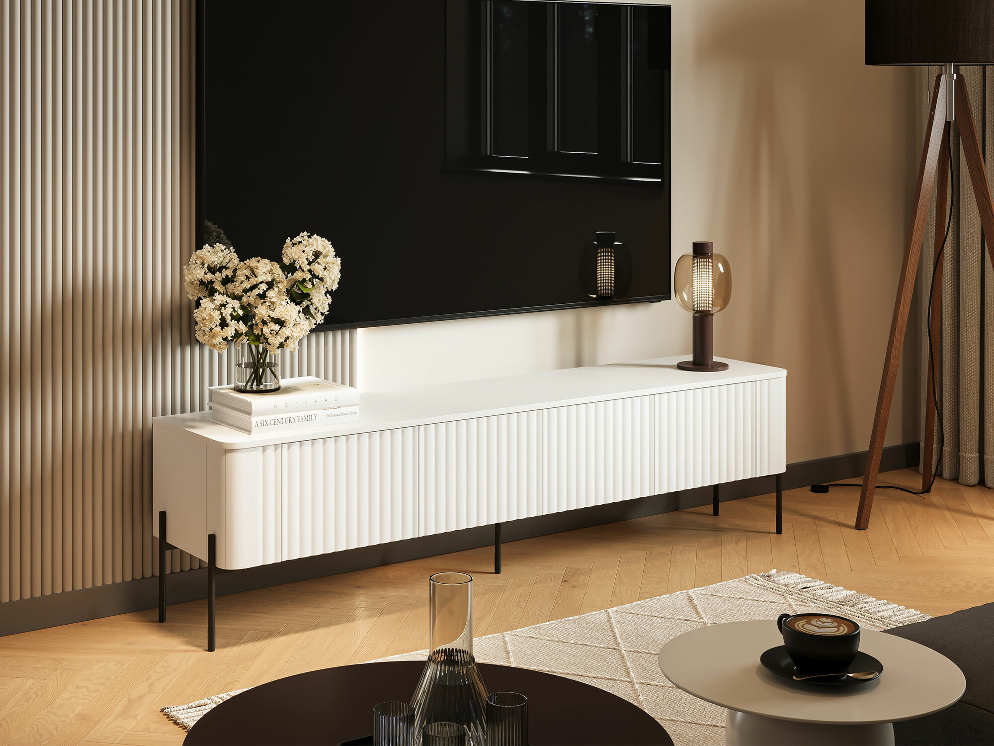 TV-bord Mavnue 102 (Hvid)