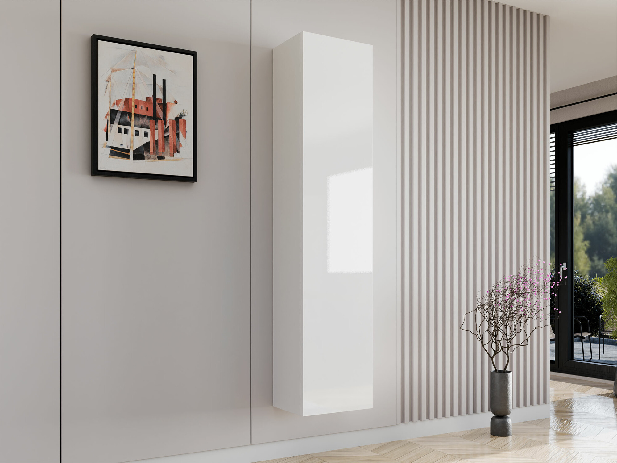 Vægreol Venenou 128 (Hvid + Glansfuld hvid)