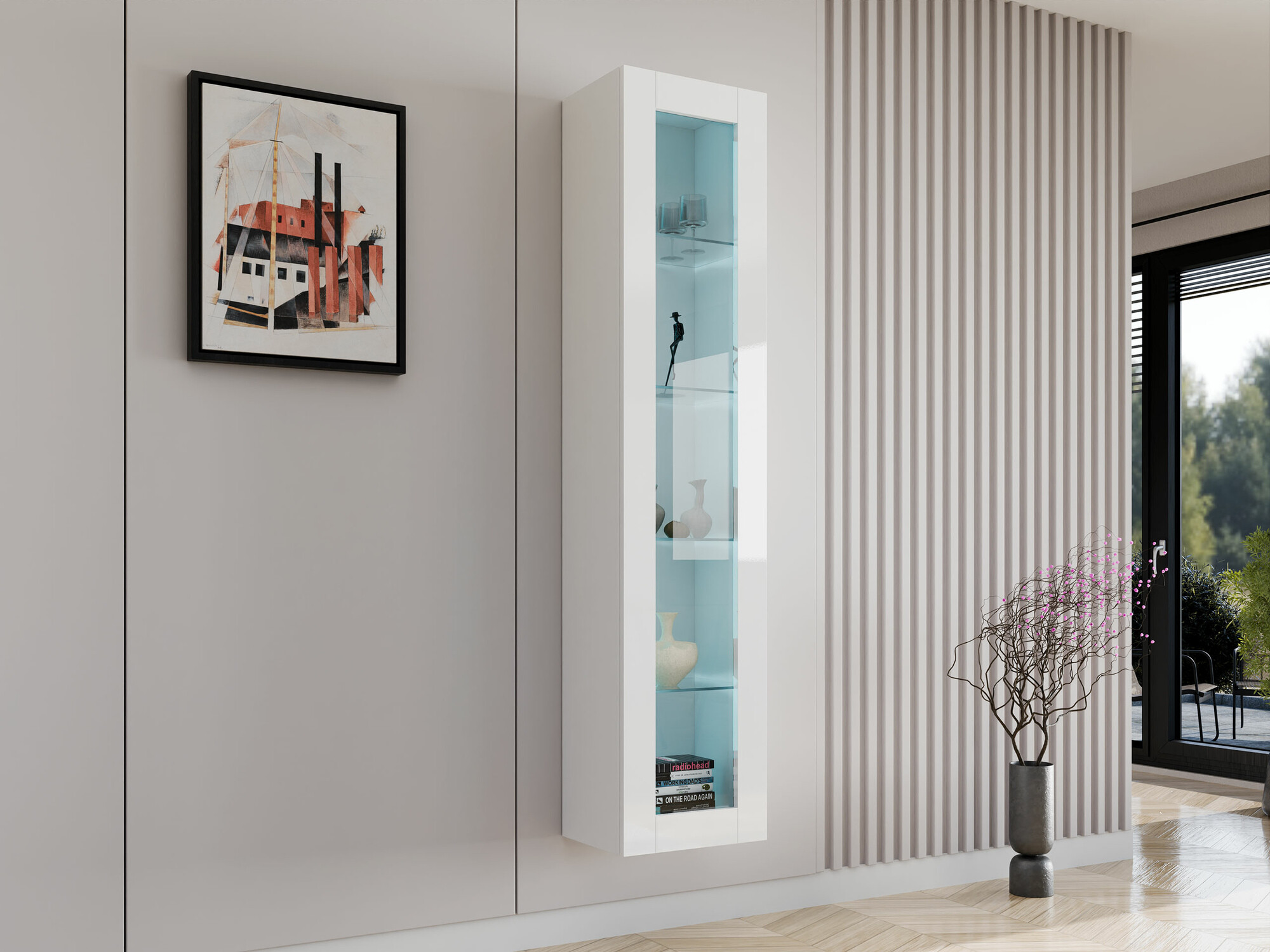 Vægreol Vilrin IV (Hvid + Glansfuld hvid)