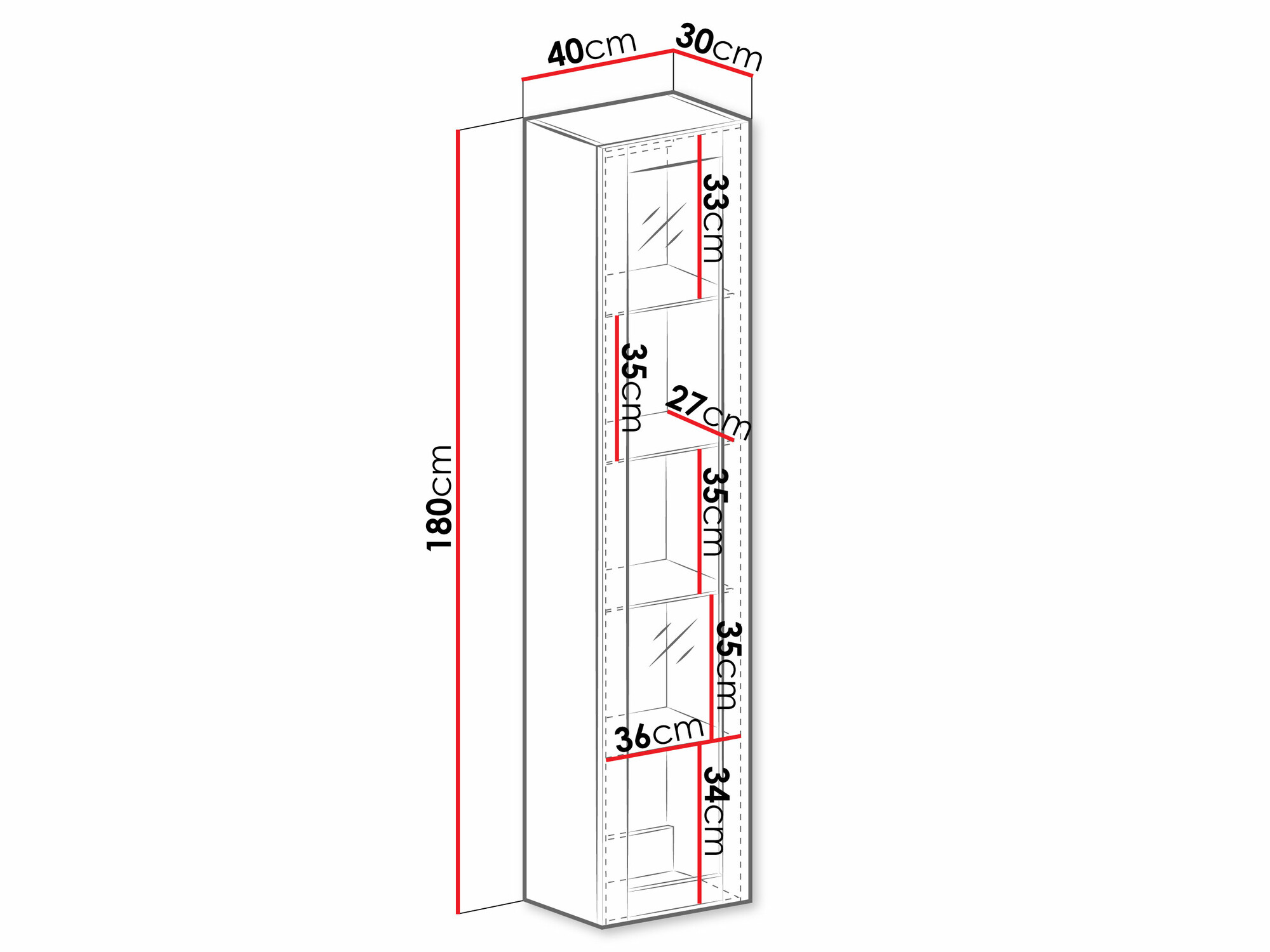 Vægreol Vilrin IV (Hvid + Glansfuld hvid)