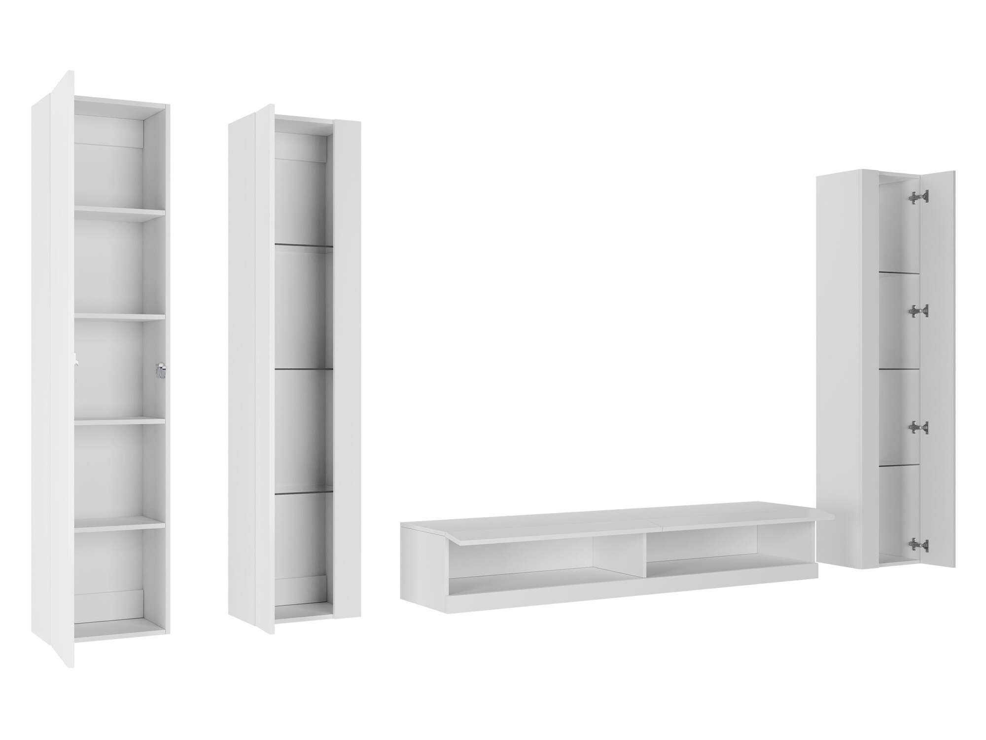 Stuemøbelsæt Venenou 116 (Sort + Blank sort)