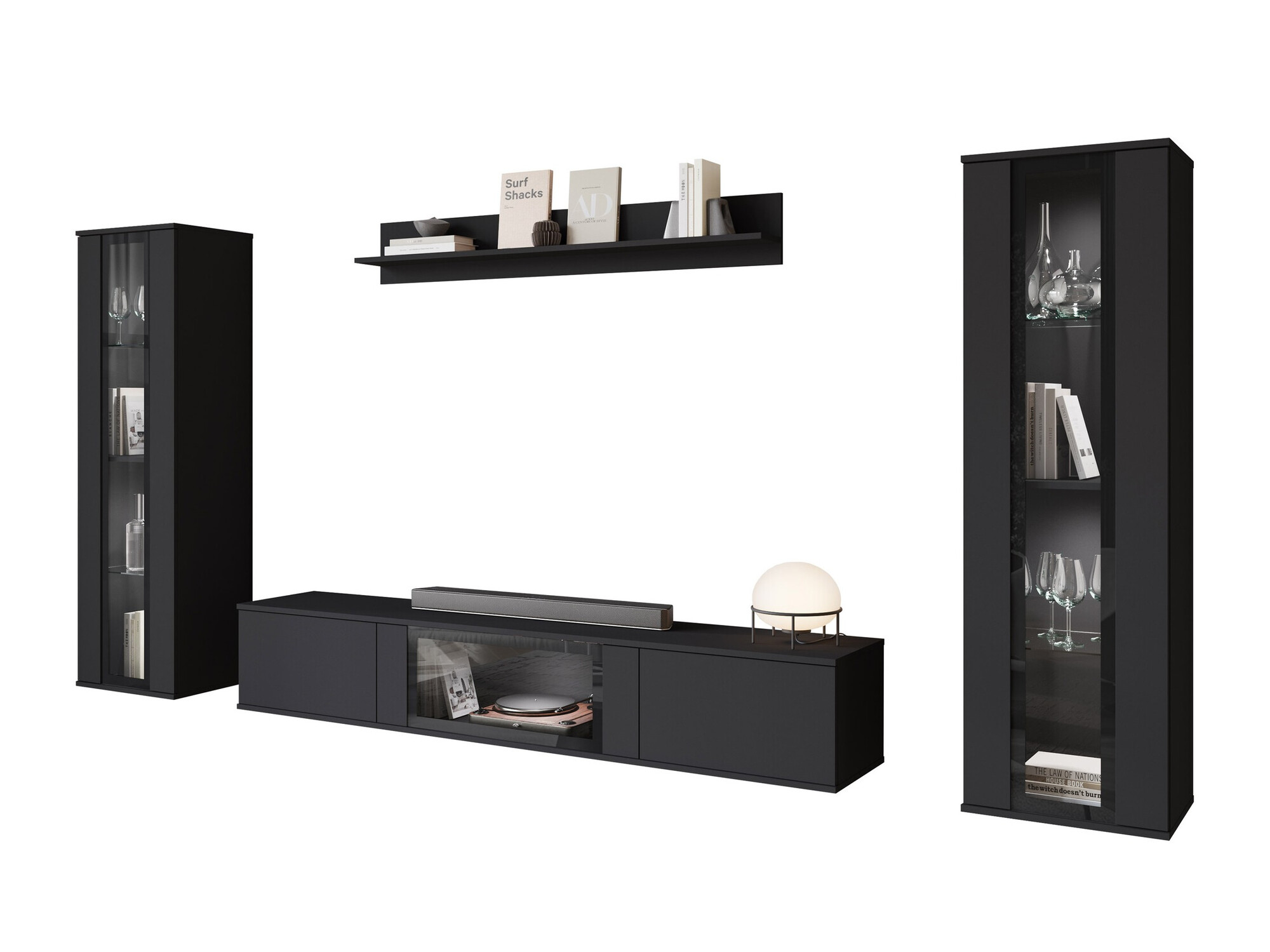 Stuemøbelsæt Torcame 103 (Sort)