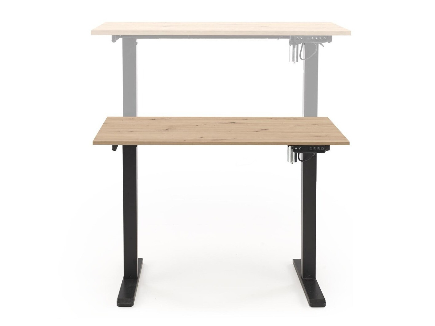 Hæve-sænkebord Houston 1704 (Artisan eg + Sort)