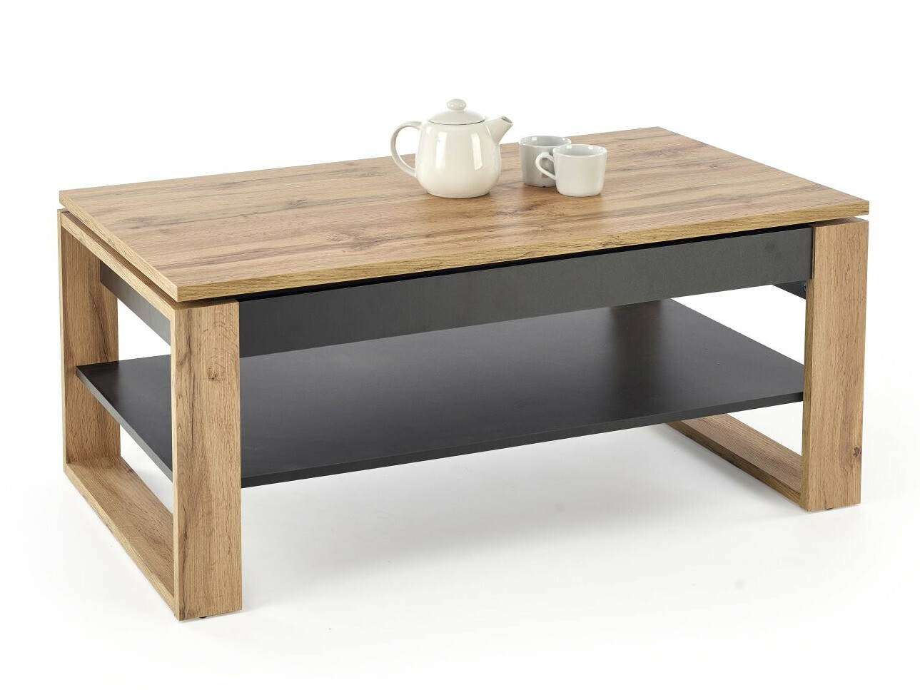 Transformer sofabord Houston 1959 (Artisan eg + Sort)