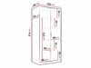 Garderobeskab Comfivo Larmire 122 (Hvid)