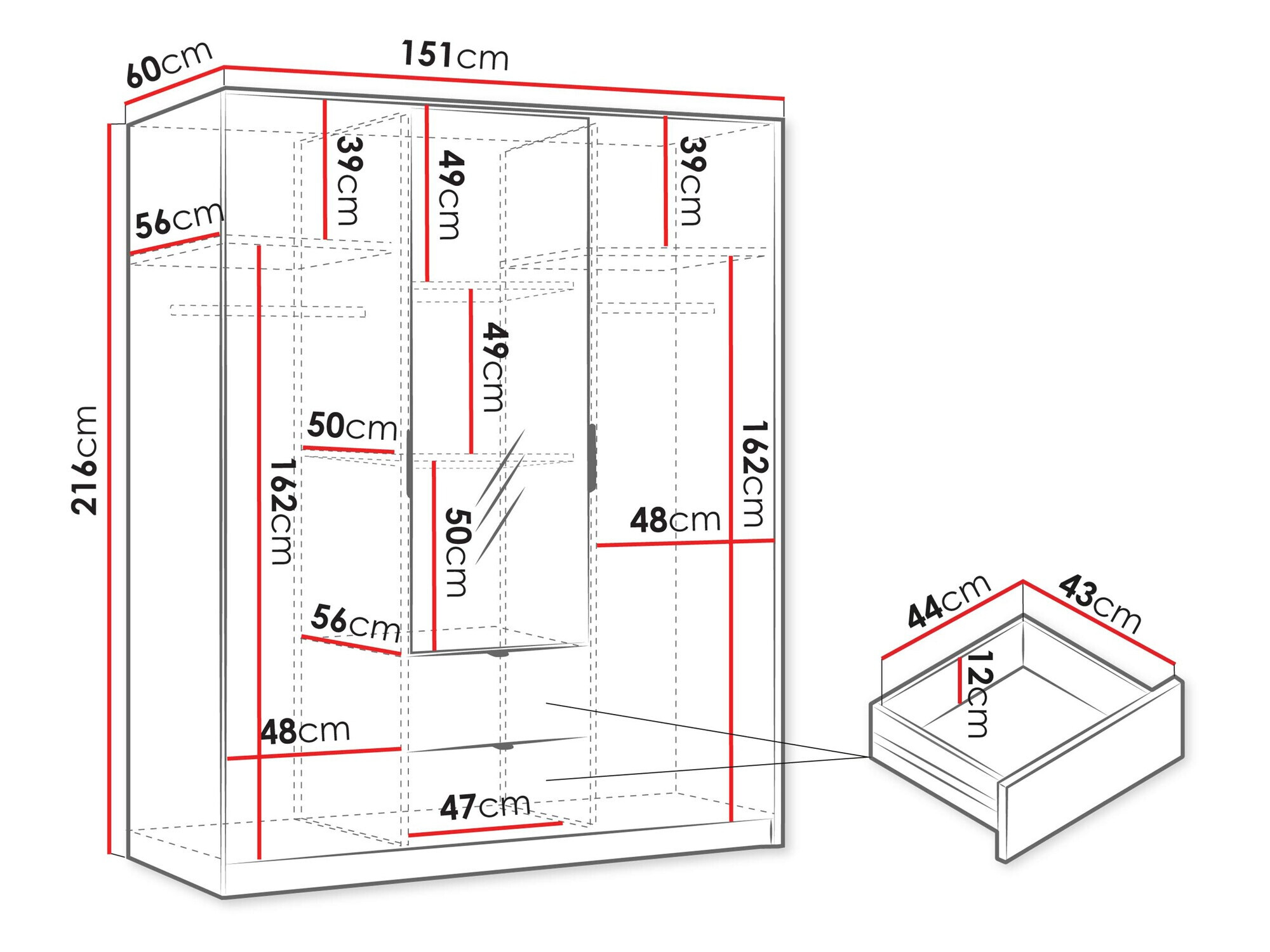 Garderobeskab Comfivo Papilio I