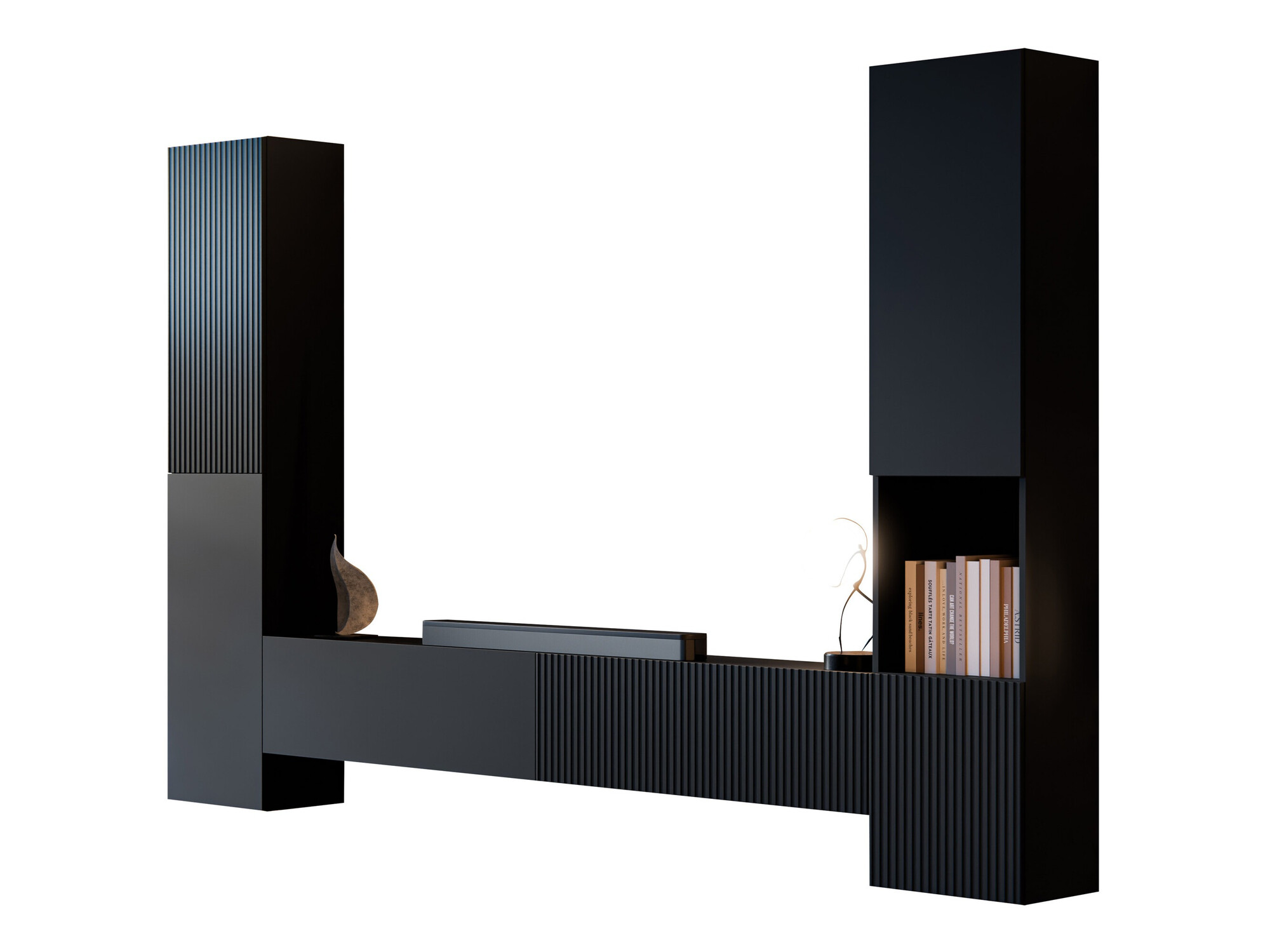 Stuemøblersæt Calveru 105 (Sort)