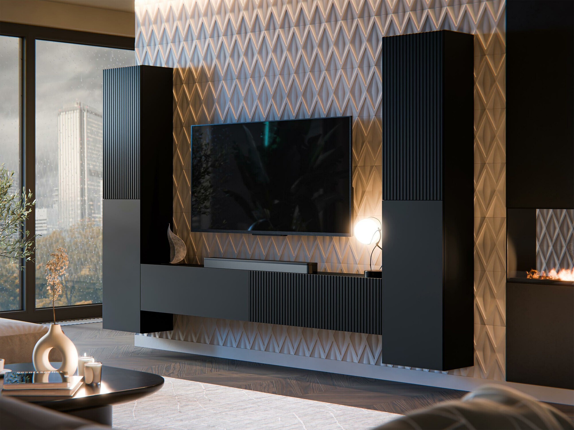 Stuemøbelsæt Species II (Sort)