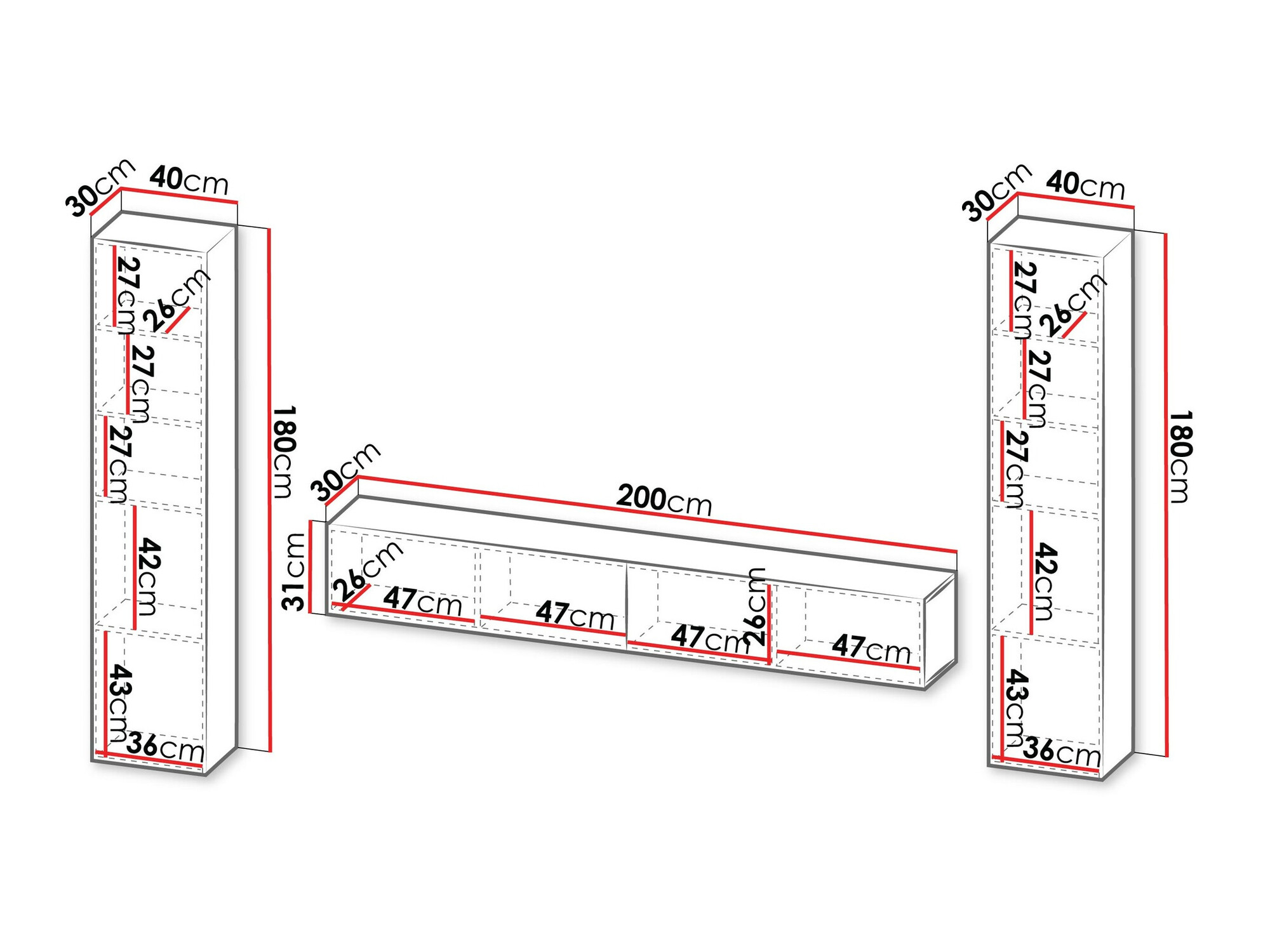 Stuemøbelsæt Species II (Sort)