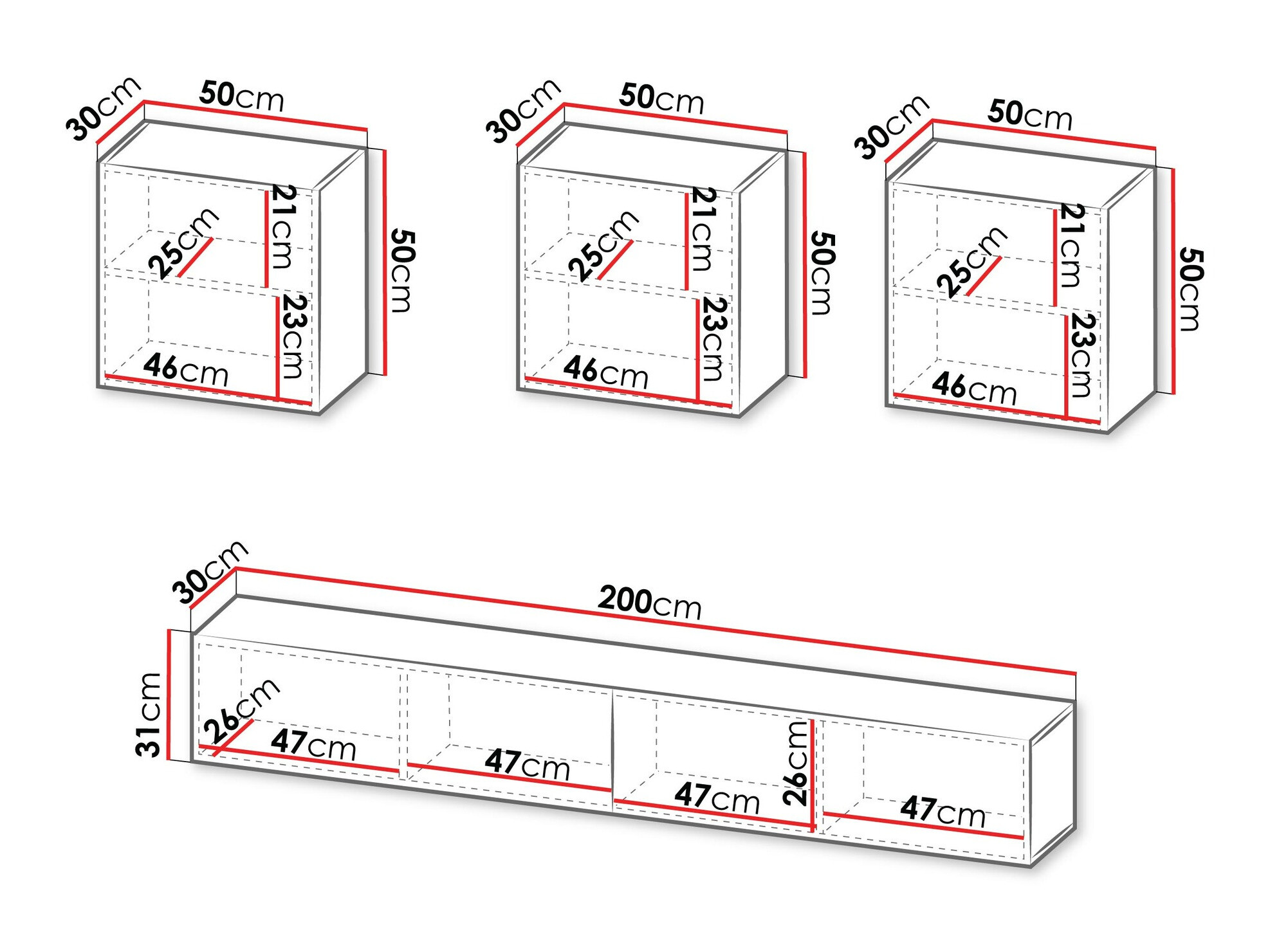 Stuemøbelsæt Species IV (Sort)