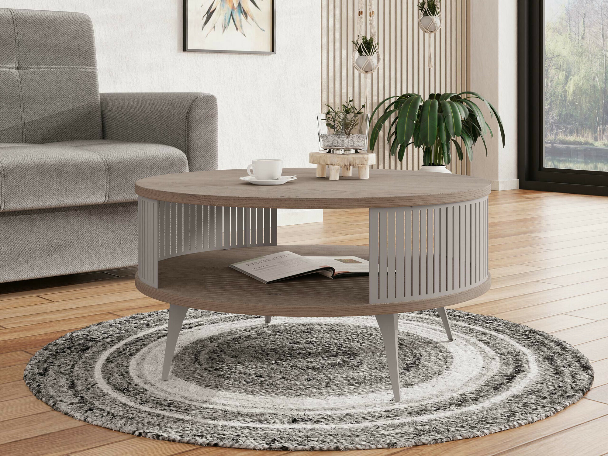 Sofabord Sordore 125 (Kashmir + Lyst træ)